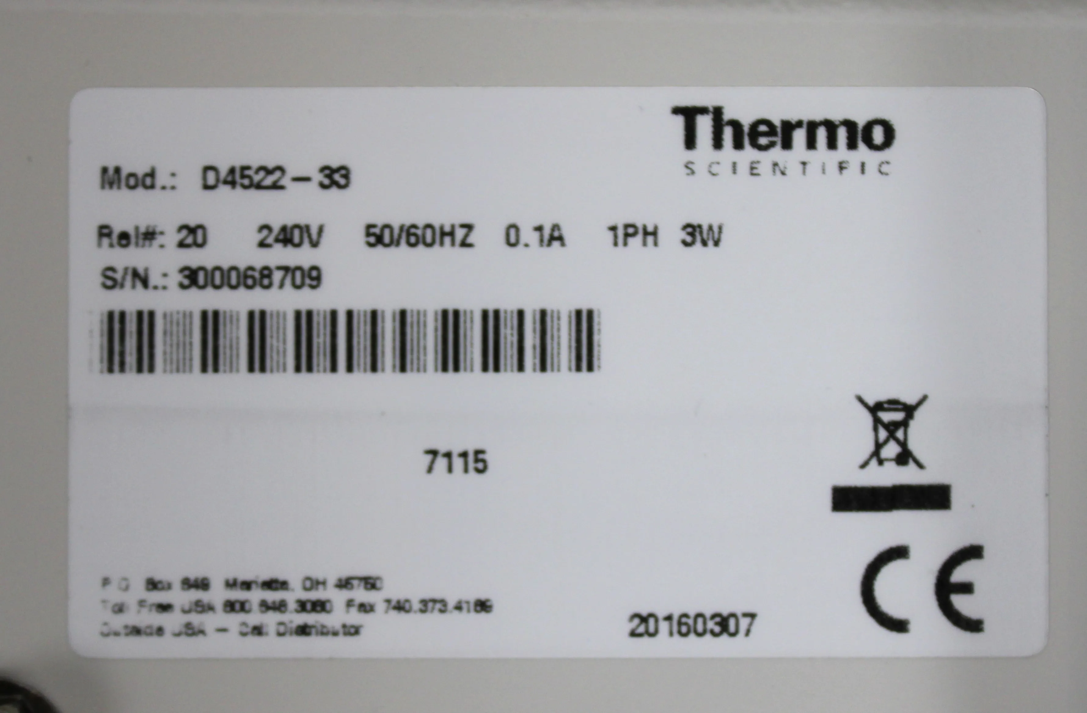 Thermo Fisher B-Pure Water Purification System Ultra Pure RO Water System 4L/Min D4522-33