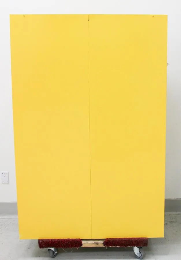 ULINE H-1564M-Y Flammable Storage Cabinet Manual Doors, Yellow, 45 Gallon