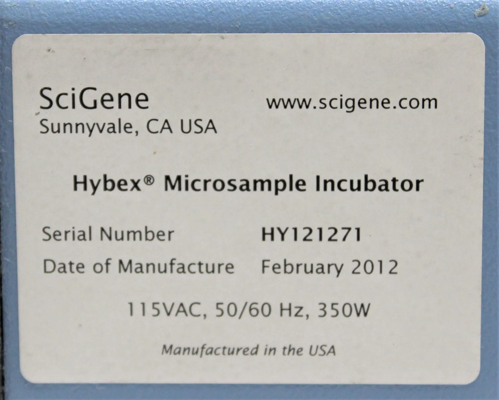 Scigene Microsample Incubator