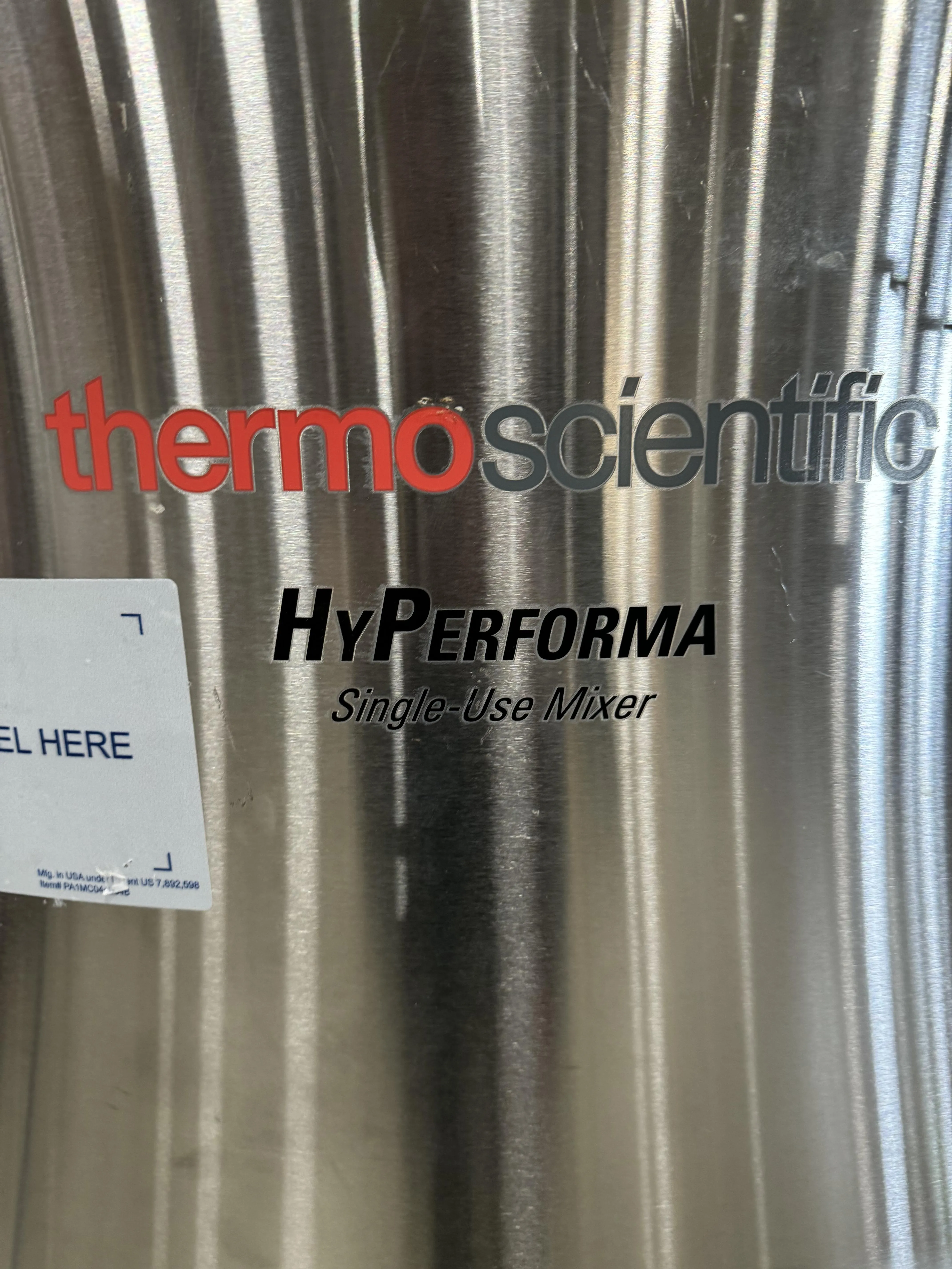 Thermo Scientific HyPerforma Single-use Mixer 2000L Cat# SUM2000.9004