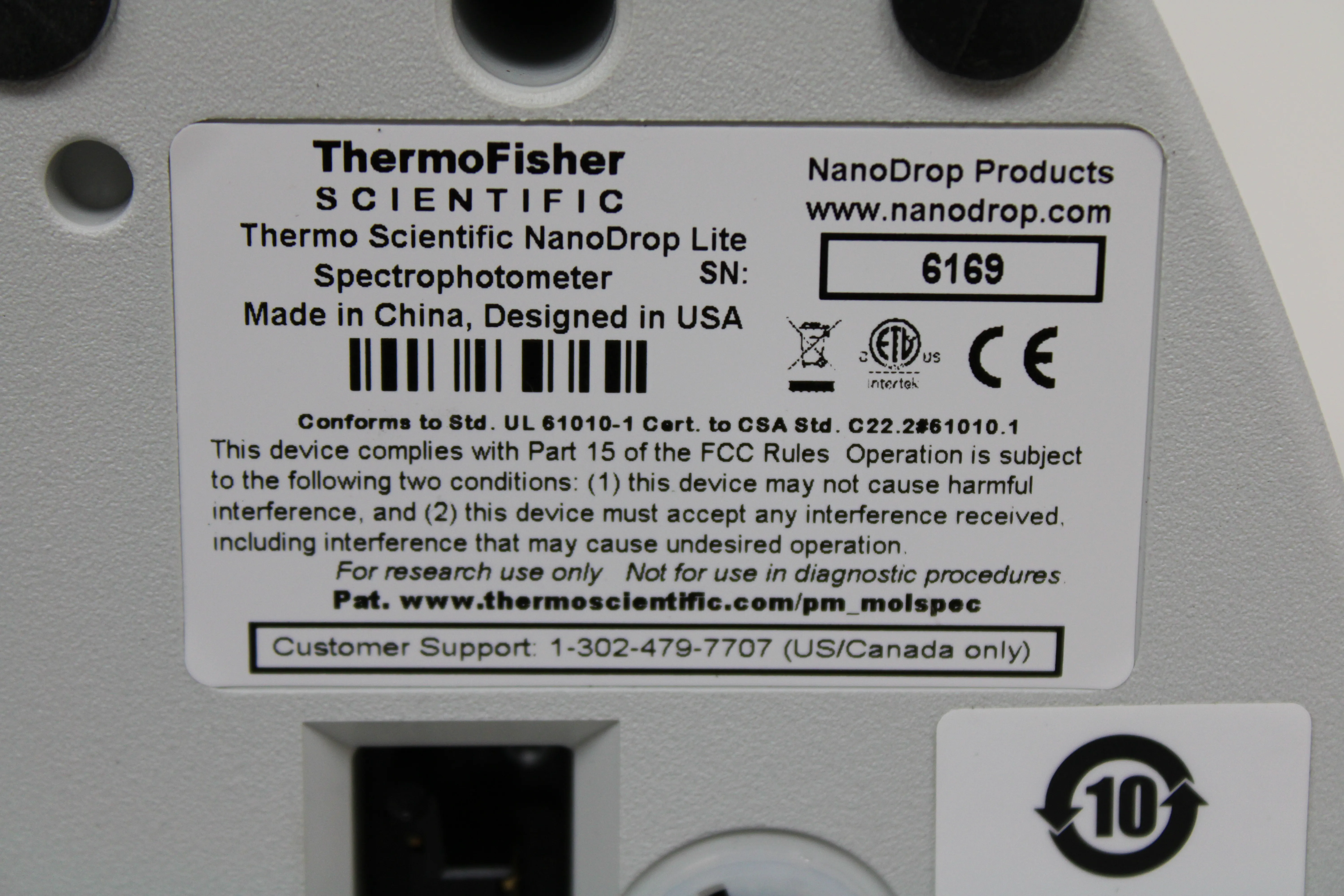 Thermo Scientific NanoDrop Lite Spectrophotometer