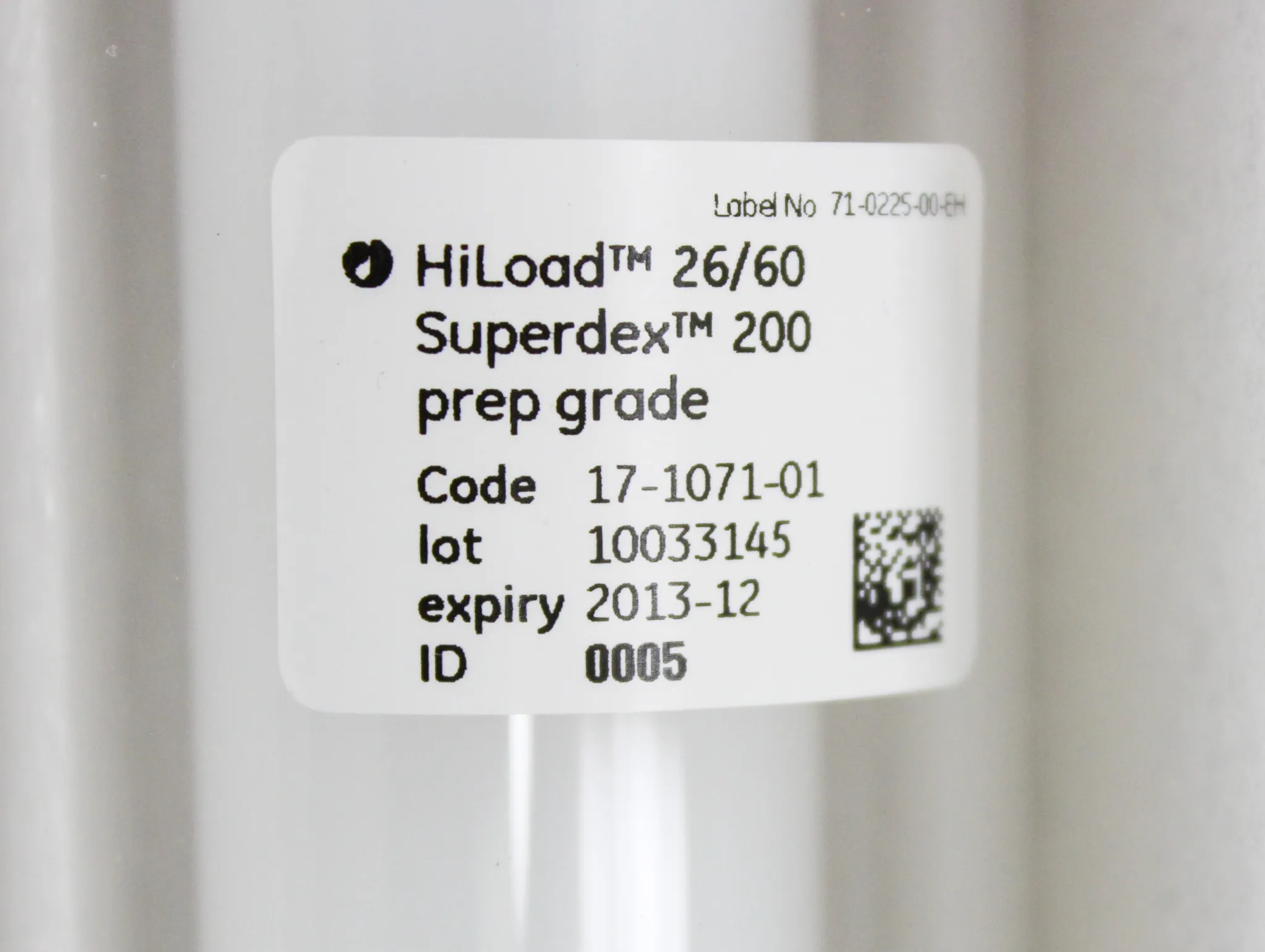 GE Healthcare HiLoad 26/60 Superdex 200pg chromatography column performance