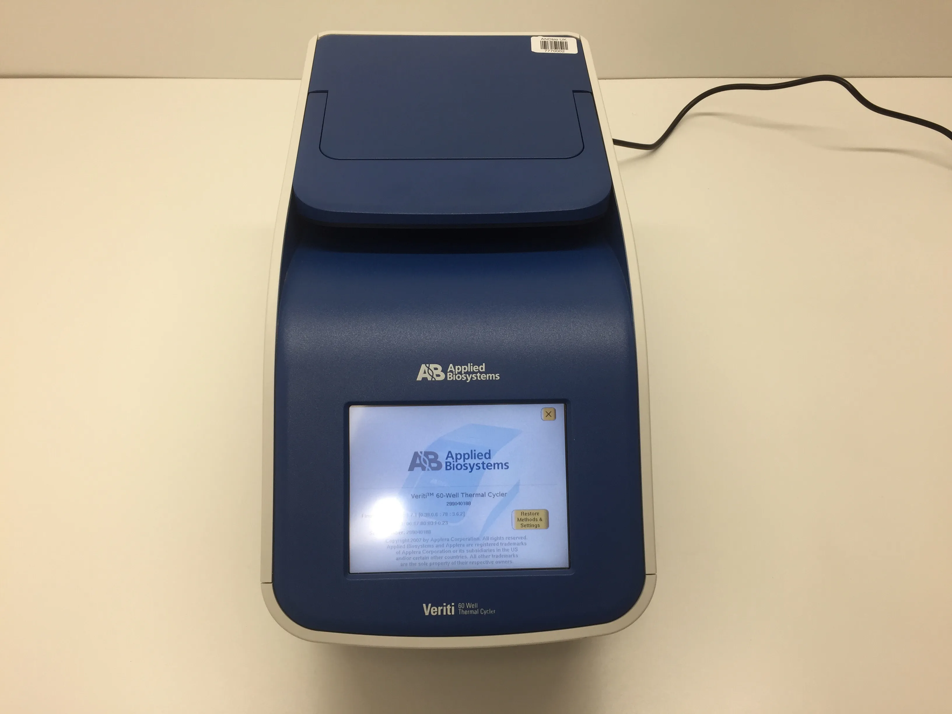 Applied Biosystems Veriti 60 Well Thermal Cycler