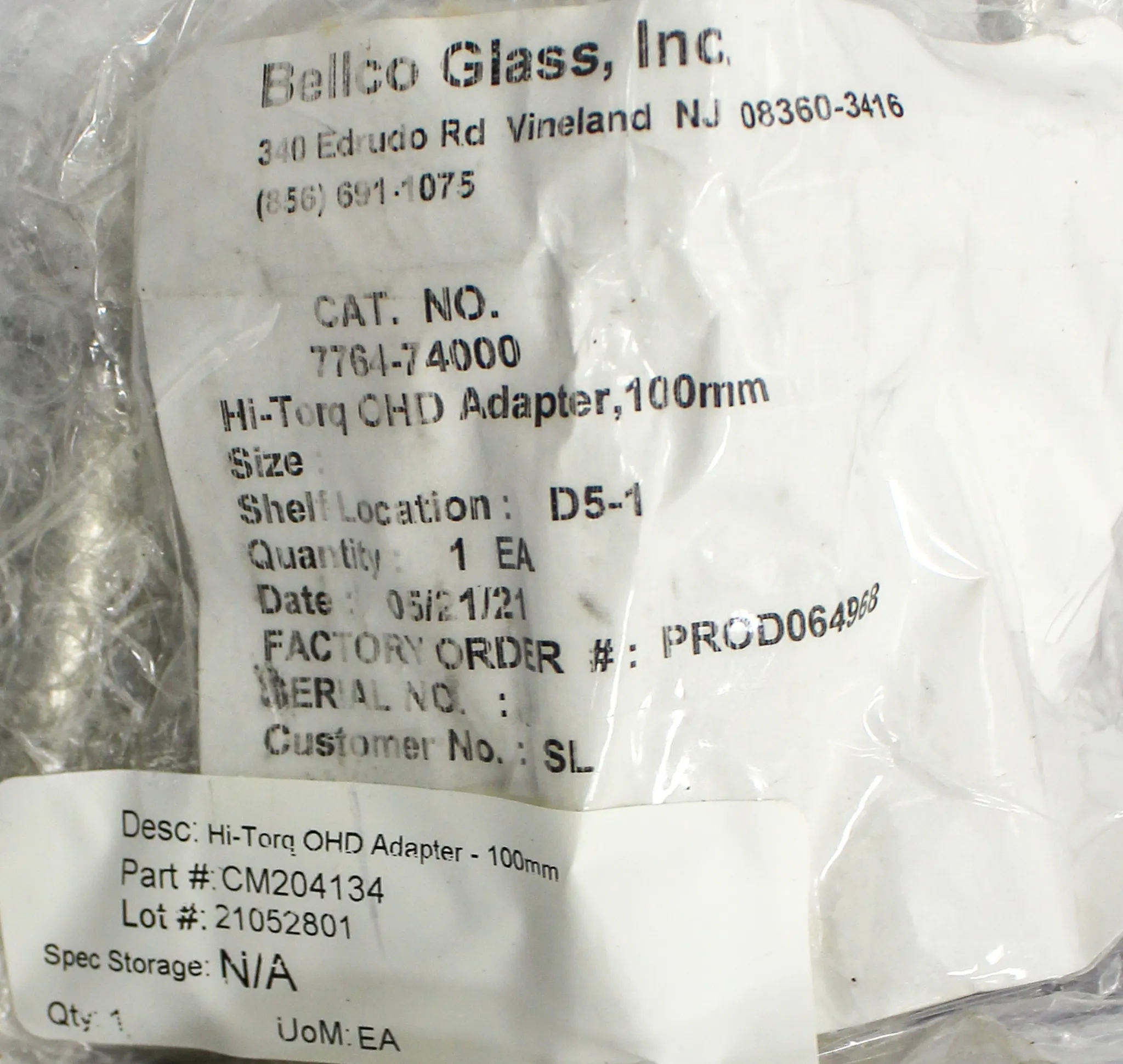 Bellco Glass Digital Display High Torque Overhead Drive 7774-30115 - 115v Digital Over Head Drive