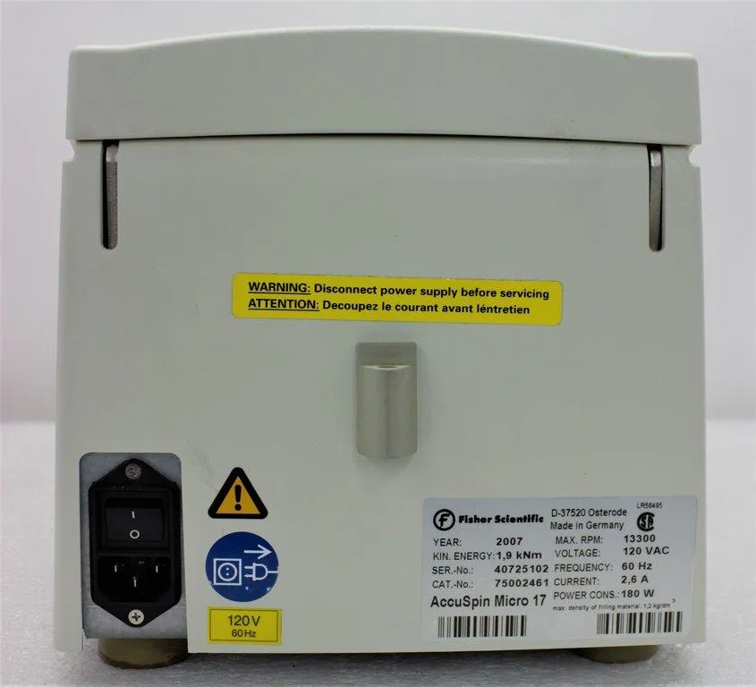 Fisher Scientific AccuSpin Micro 17 Microcentrifuge