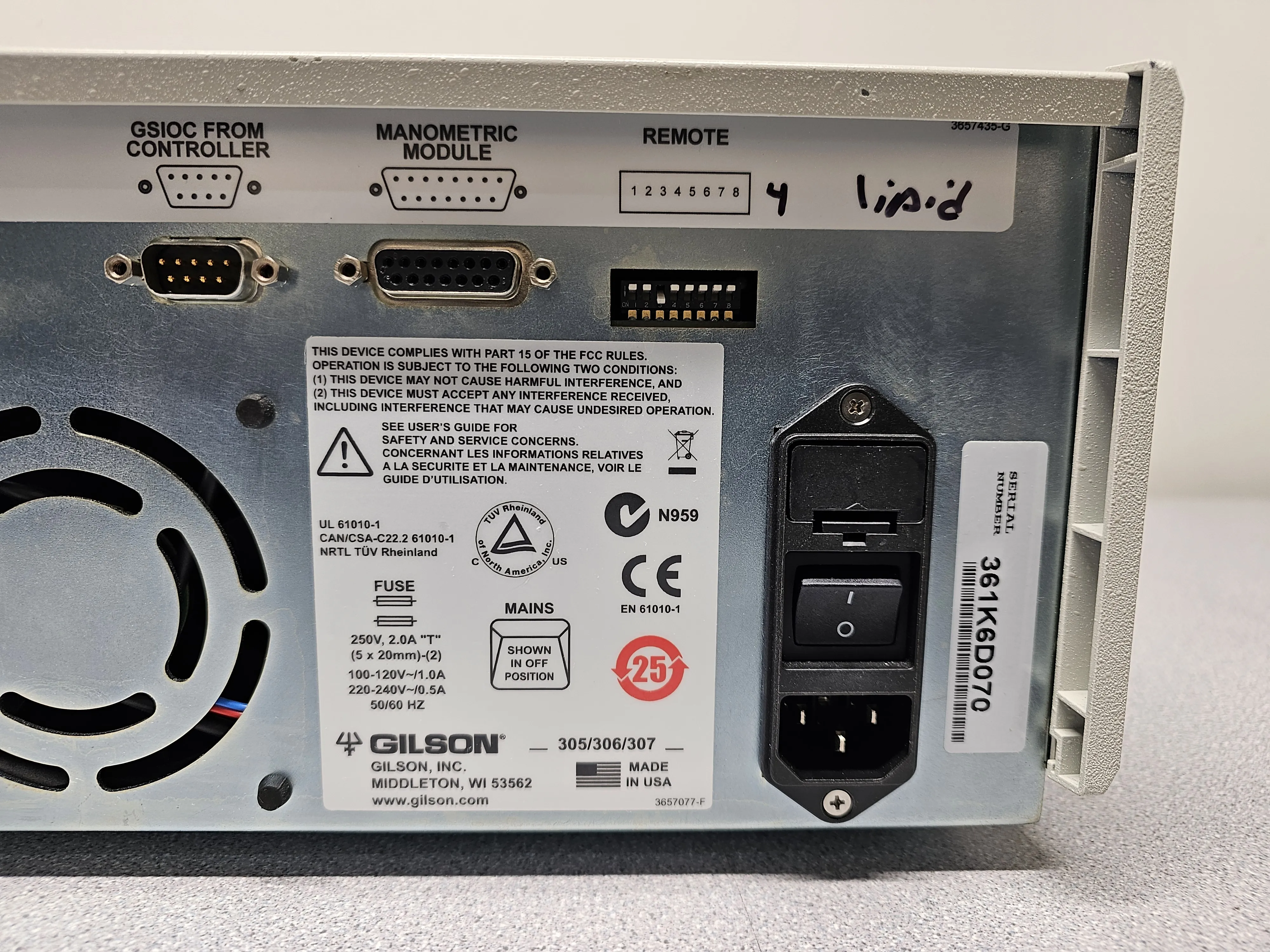 Gilson 306 HPLC Pump