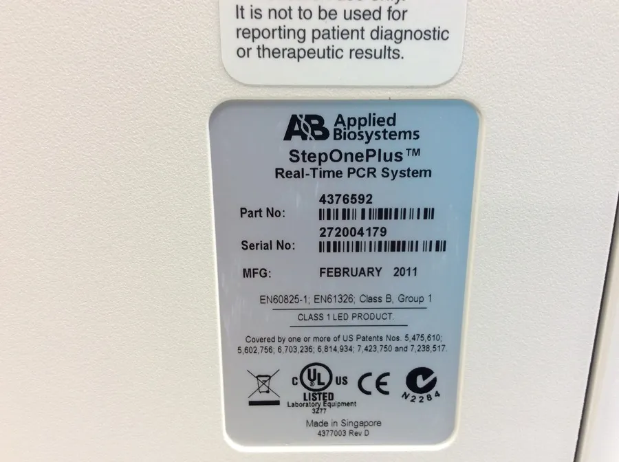Applied Biosystems StepOne Plus Real-Time PCR System 96-well Gold 4376592R