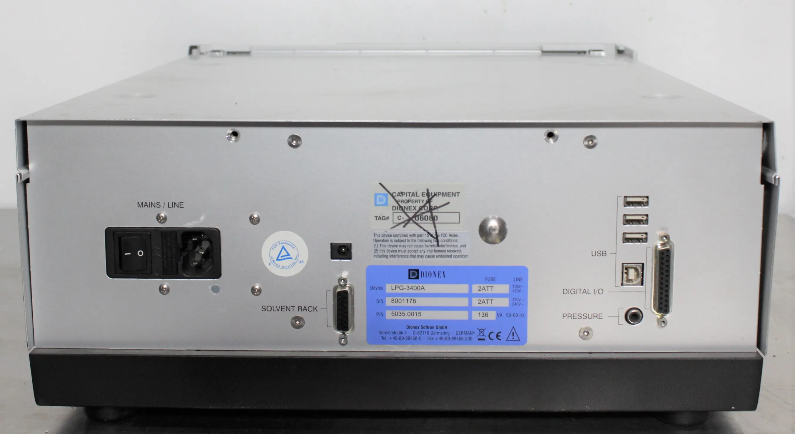 Thermo Scientific Dionex UltiMate LPG-3400A Pump HPLC / FPLC / GC / CE, Used, 30-Day Warranty