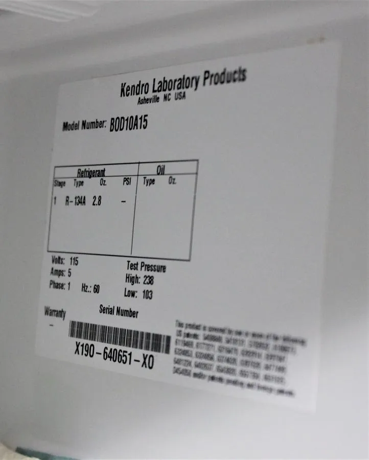 Revco Undercounter Laboratory Refrigerator 6 cu. ft.