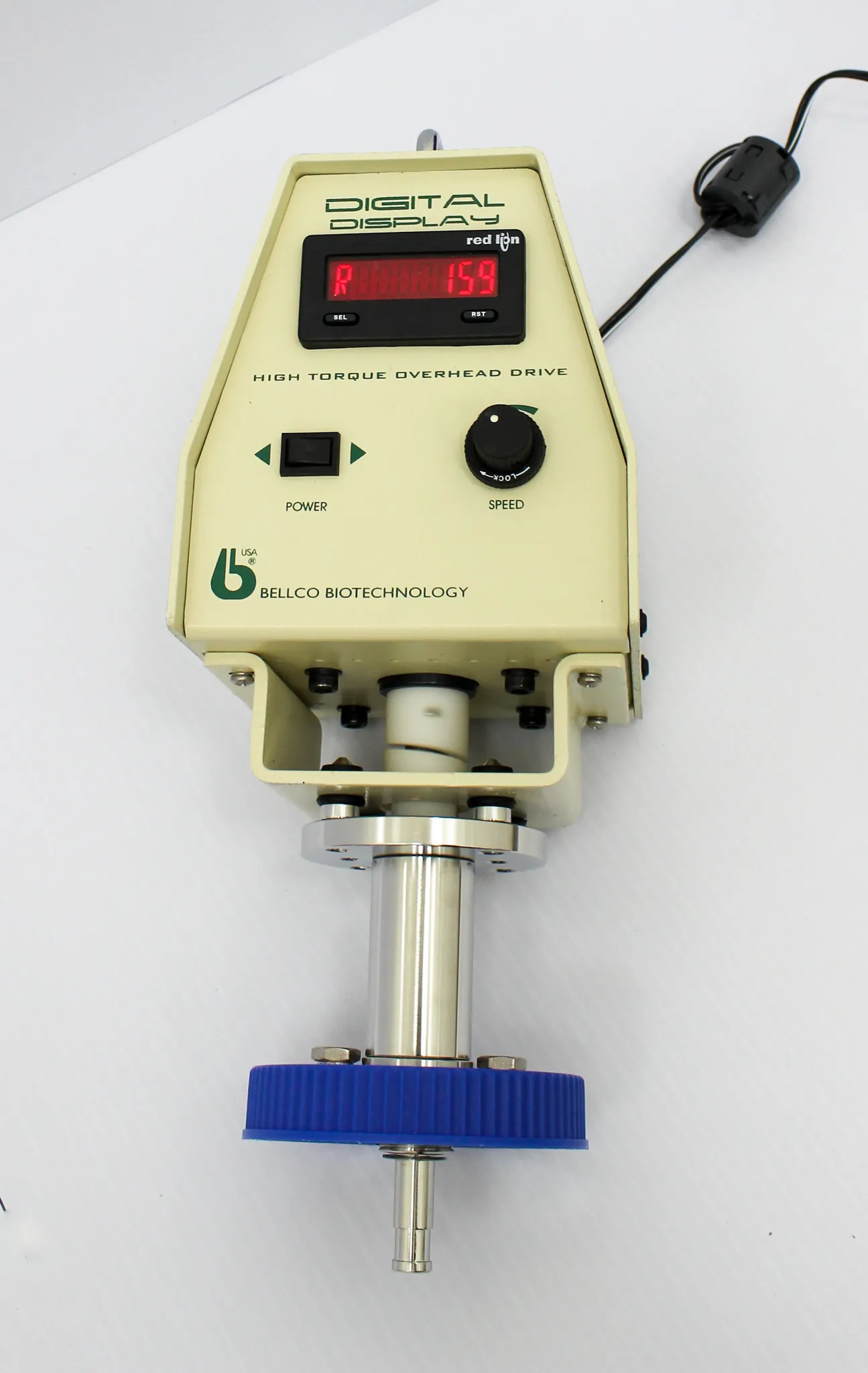 Bellco Glass Digital Display High Torque Overhead Drive 7774-30115 - 115v Digital Over Head Drive