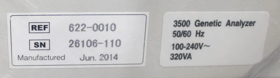 INSTRUMENT, 3500, 4405186, Ref 622-0010