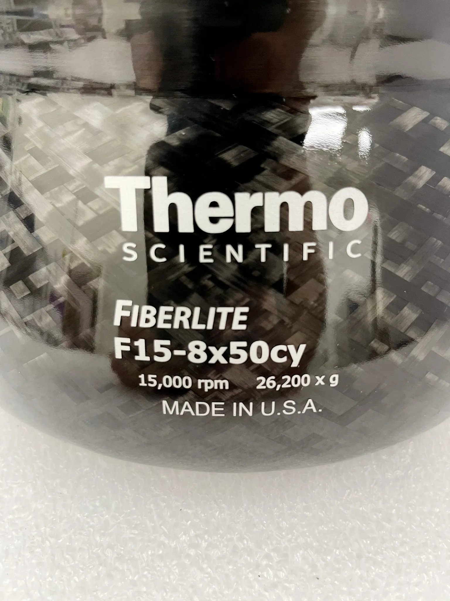 Thermo Fisher FiberLite F15-8x50y Fixed Angle Rotor 15000RPM 26,200xg