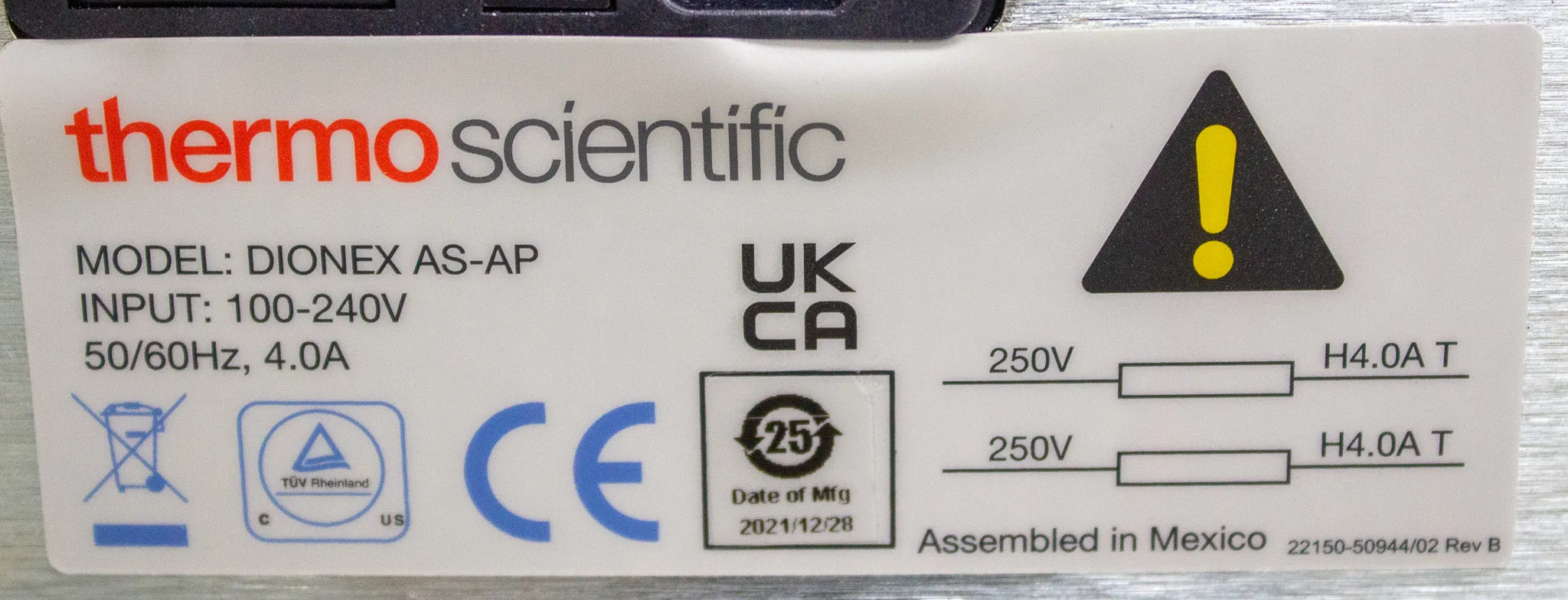 Thermo Dionex AS-AP Autosampler P/N 074925 HPLC / FPLC / GC / CE Auto Sampler Unit