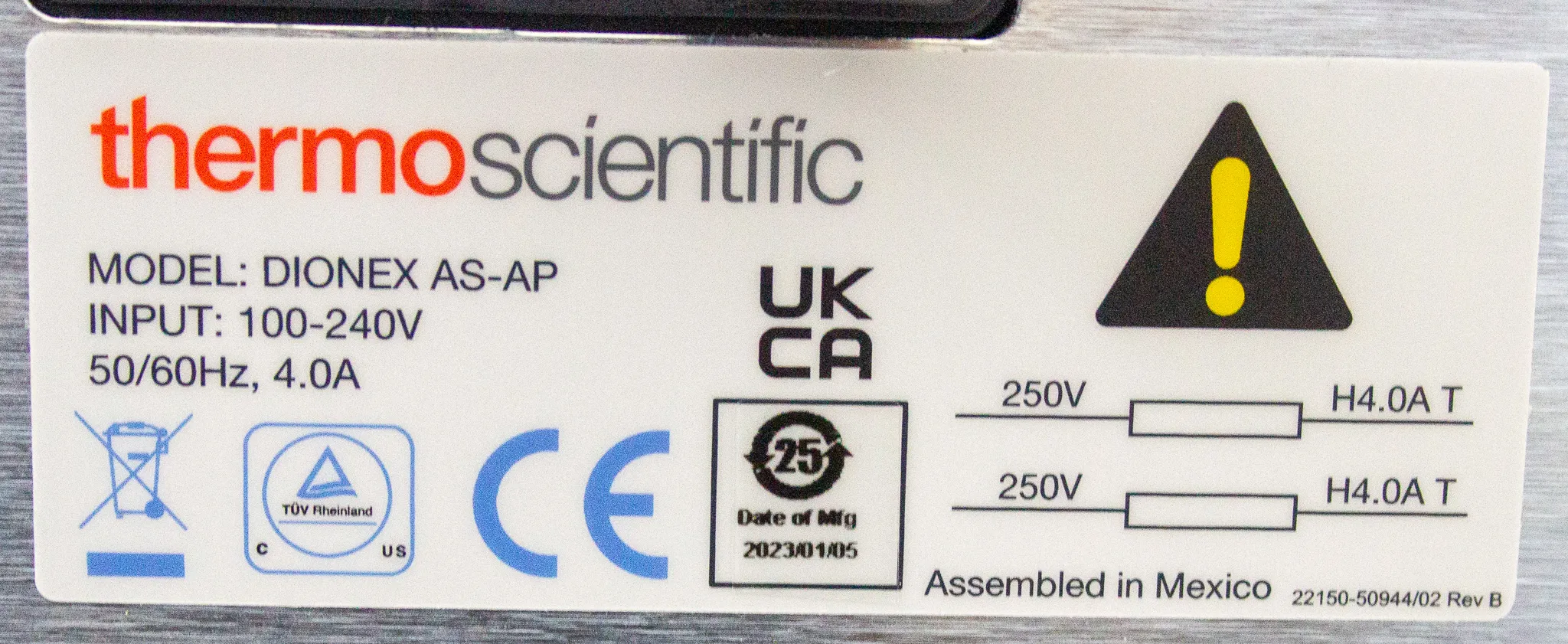 Thermo Scientific Dionex AS-AP Autosampler P/N 074922