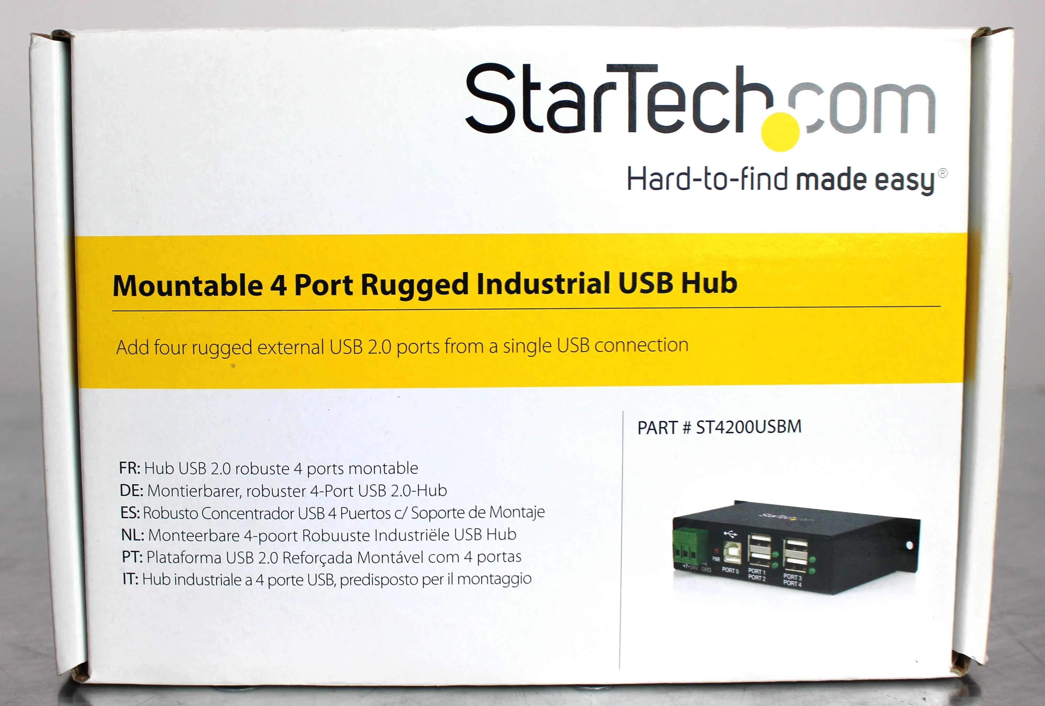 StarTech Thermo 4 Port, 00825-01-00110 USB Hub ST4200USBM REF: CSP10123