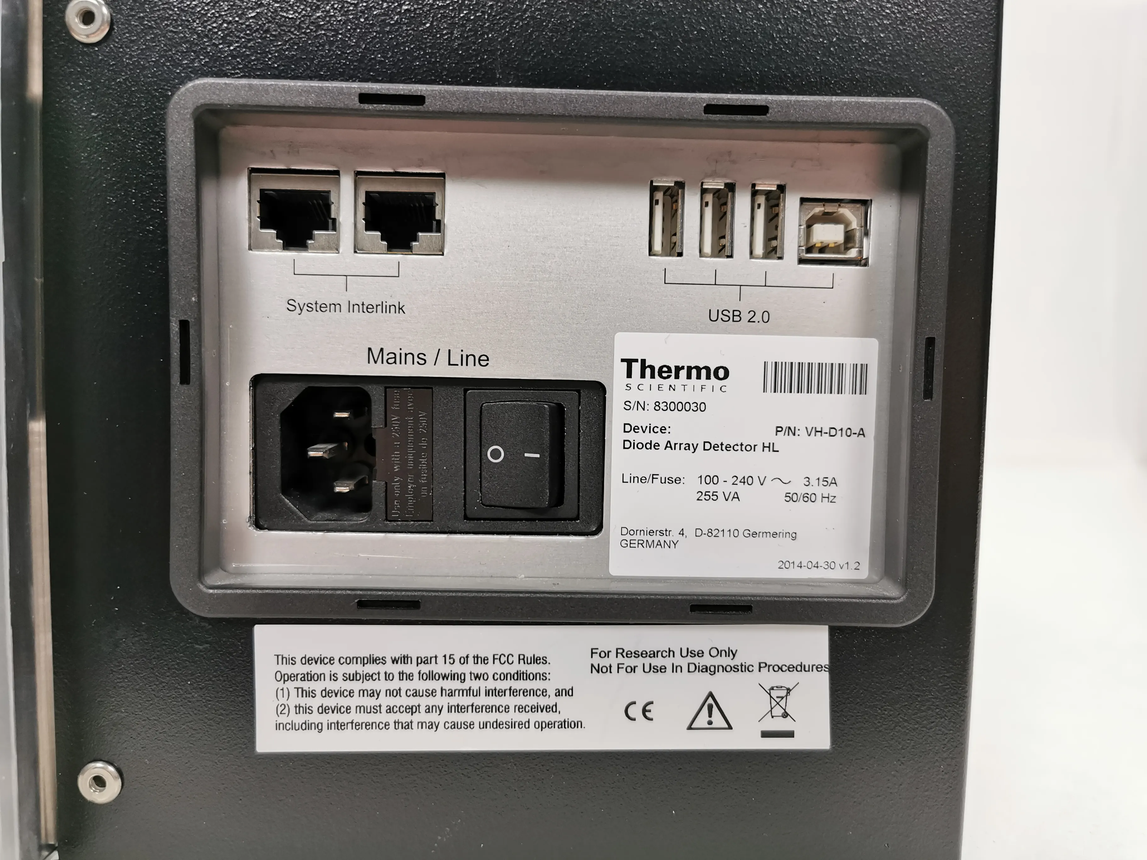 Thermo Scientific Vanquish Diode Array Detector HL