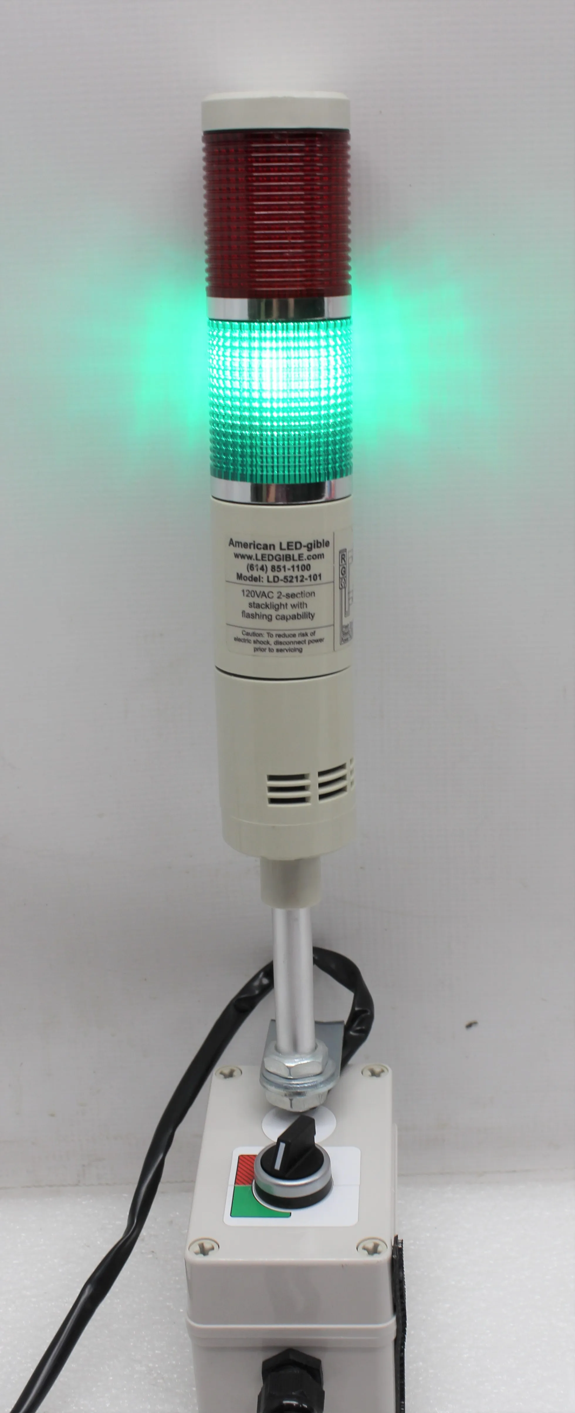American Ledgible LD-5212-101 Lab Bench Tower Light Beacon