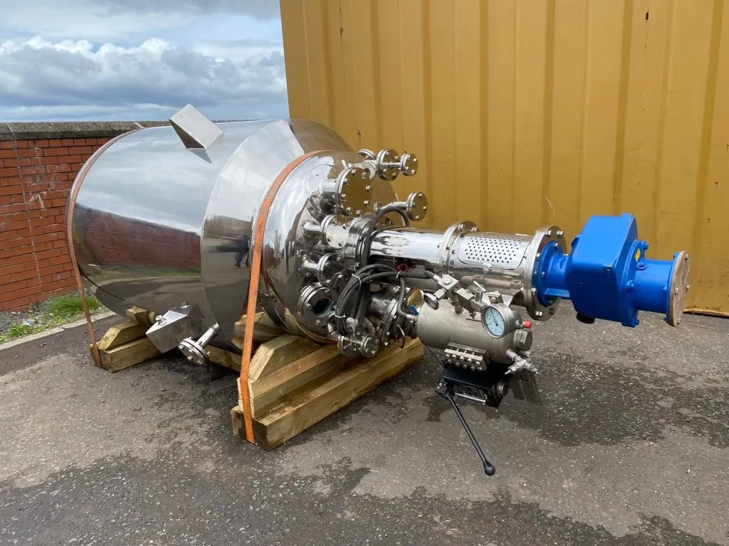 Vision Engineering 1000 Litre Stainless Steel jacketed Reactor