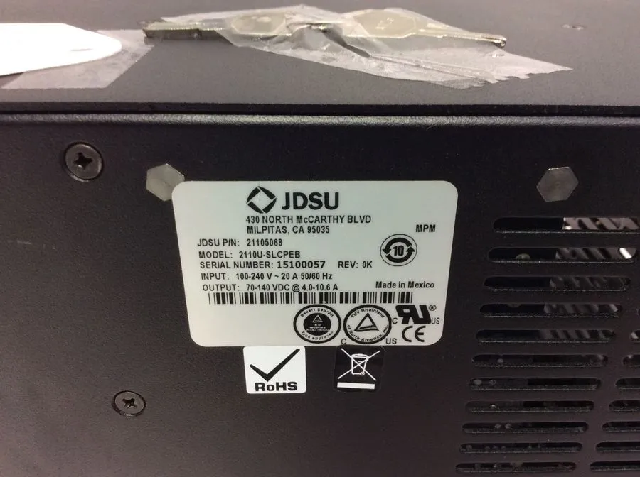 JDSU 2110U-SLCPEB Laser Power Supply