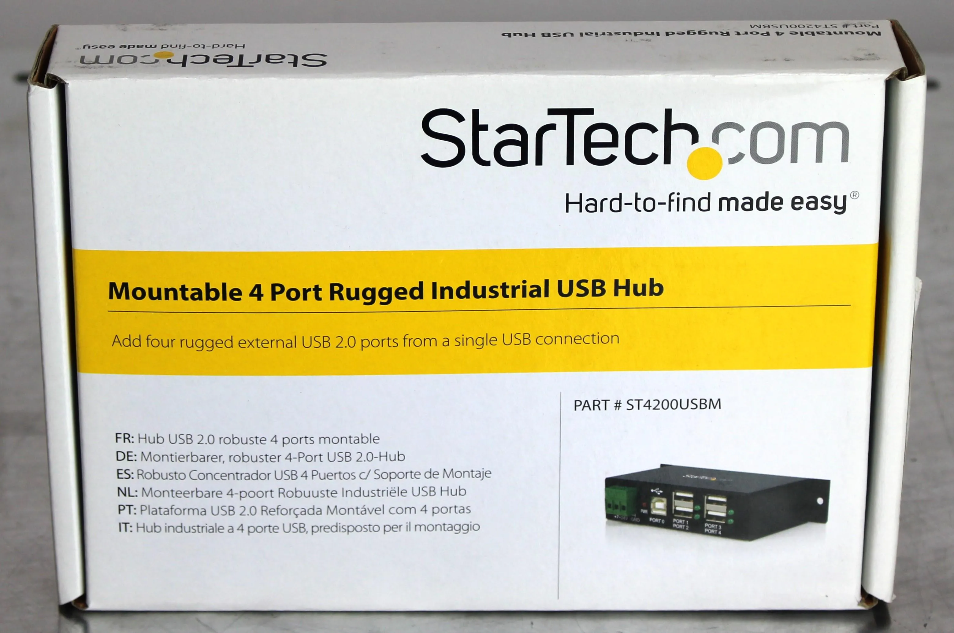 StarTech Thermo 4 Port, 00825-01-00110 USB Hub ST4200USBM REF: CSP10123