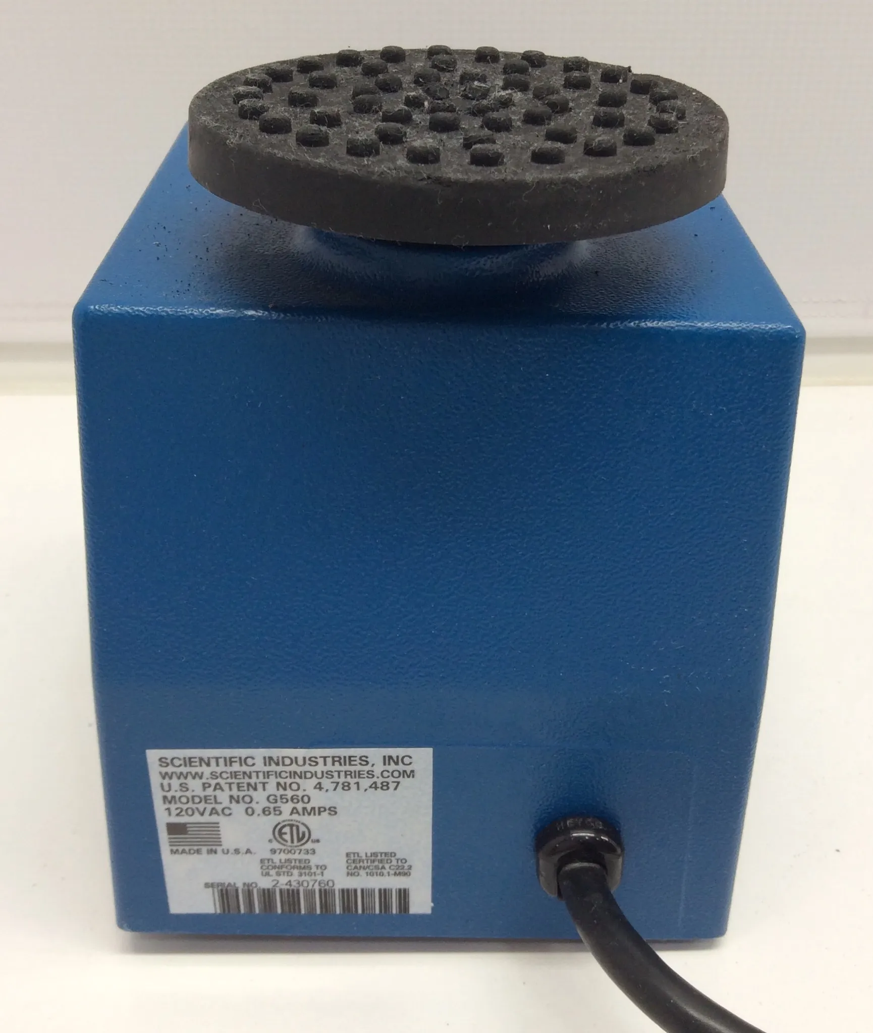 Scientific Industries Vortex-Genie 2 G560 Laboratory Vortexer