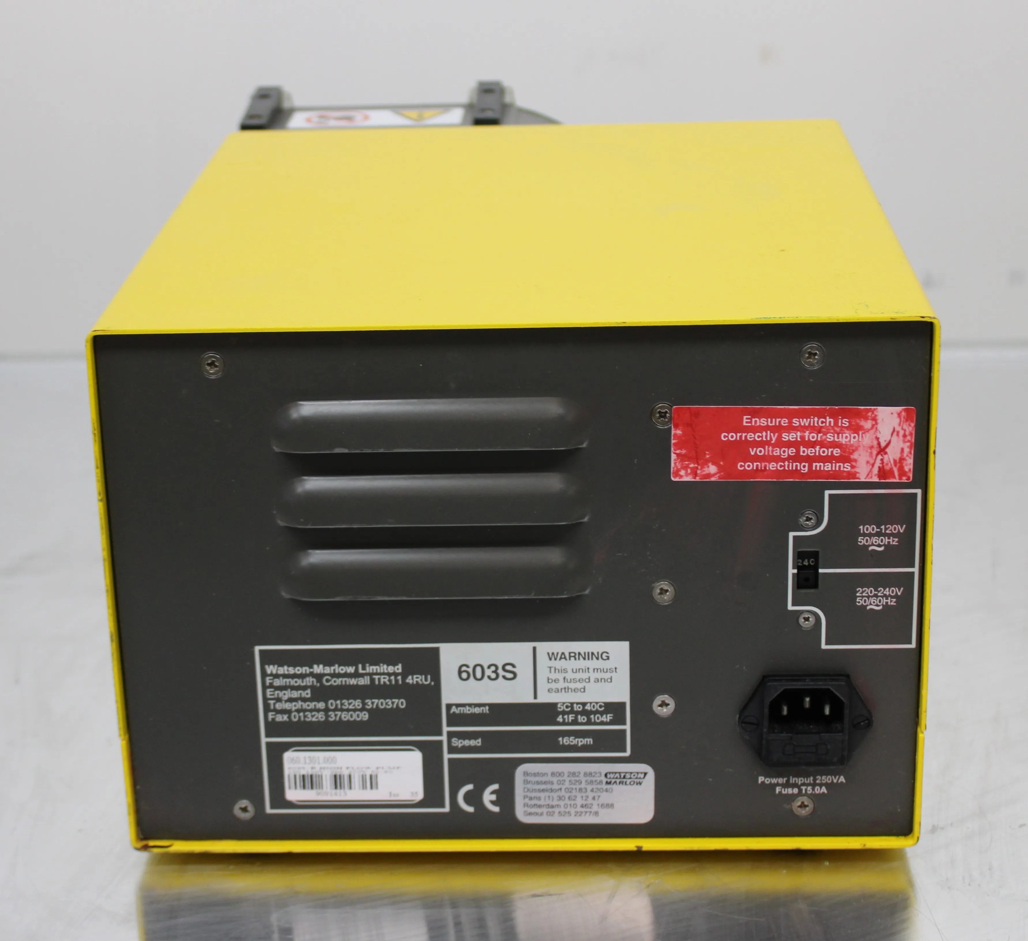 Watson Marlow 603S Peristaltic Pump 165 RPM