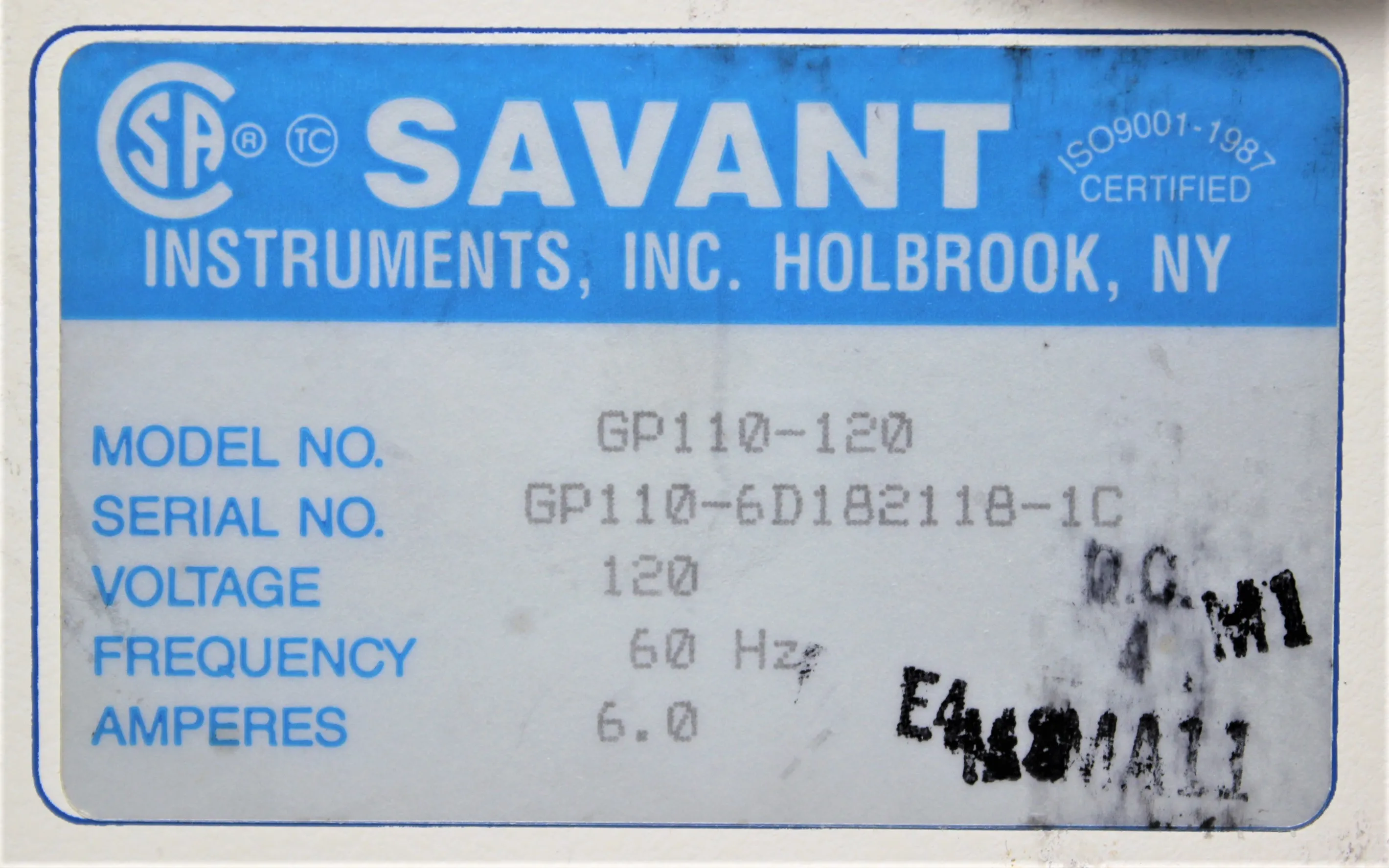 Savant Gel Pump GP110 Vacuum Pump
