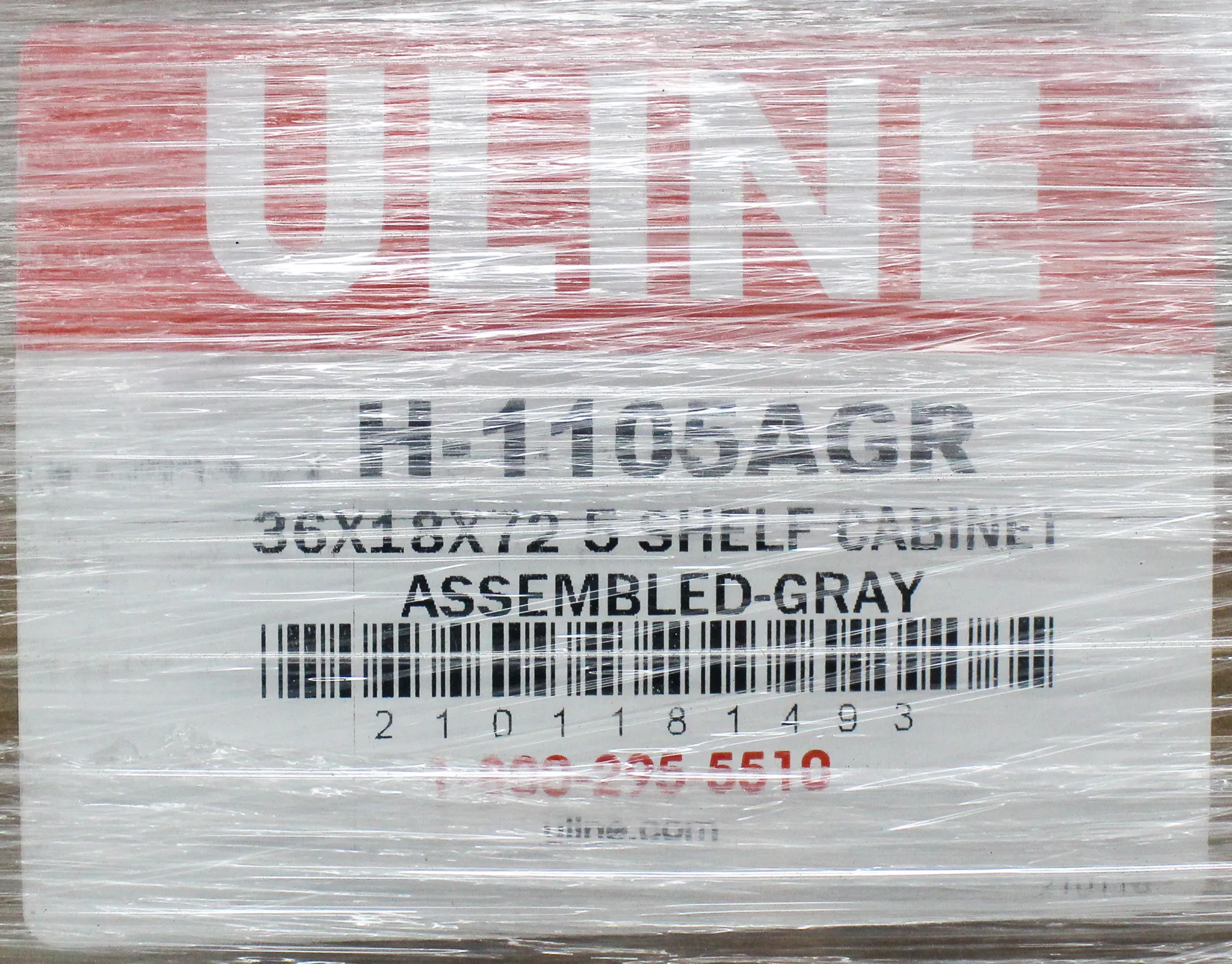 Uline H-115AGR Industrial Storage & Safety Cabinet - 36x18x72 - Gray, Brand New
