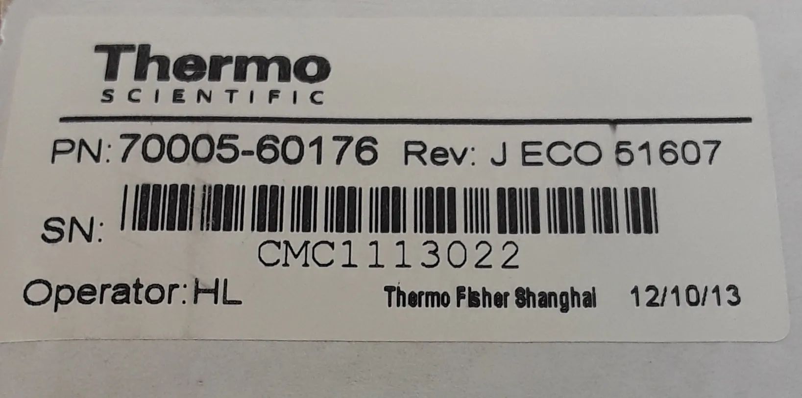 Thermo Fisher Scientific 70005-60176 ION MAX M2 Housing for Mass Spectrometry