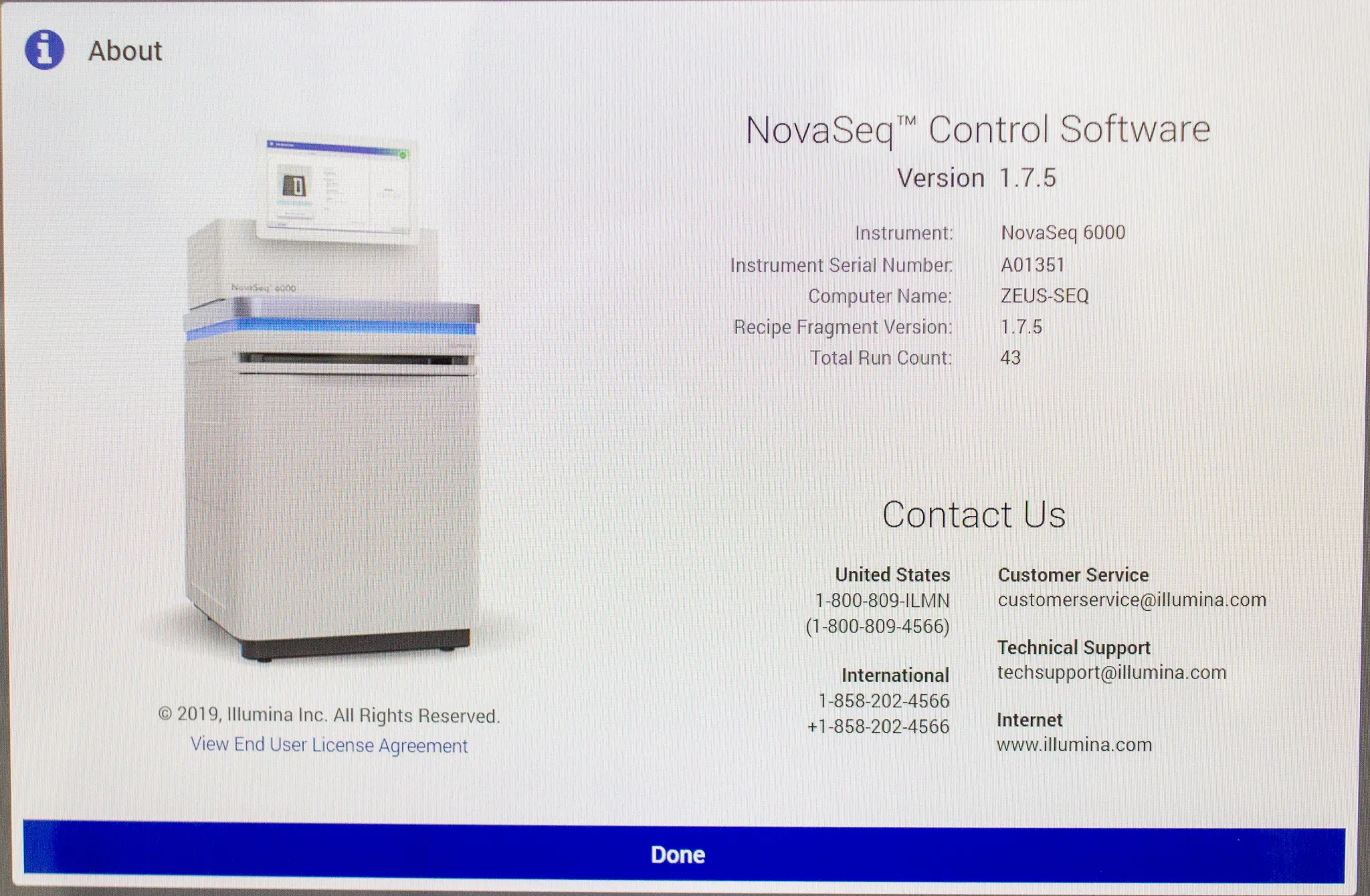 Illumina NovaSeq 6000 DNA Sequencer
