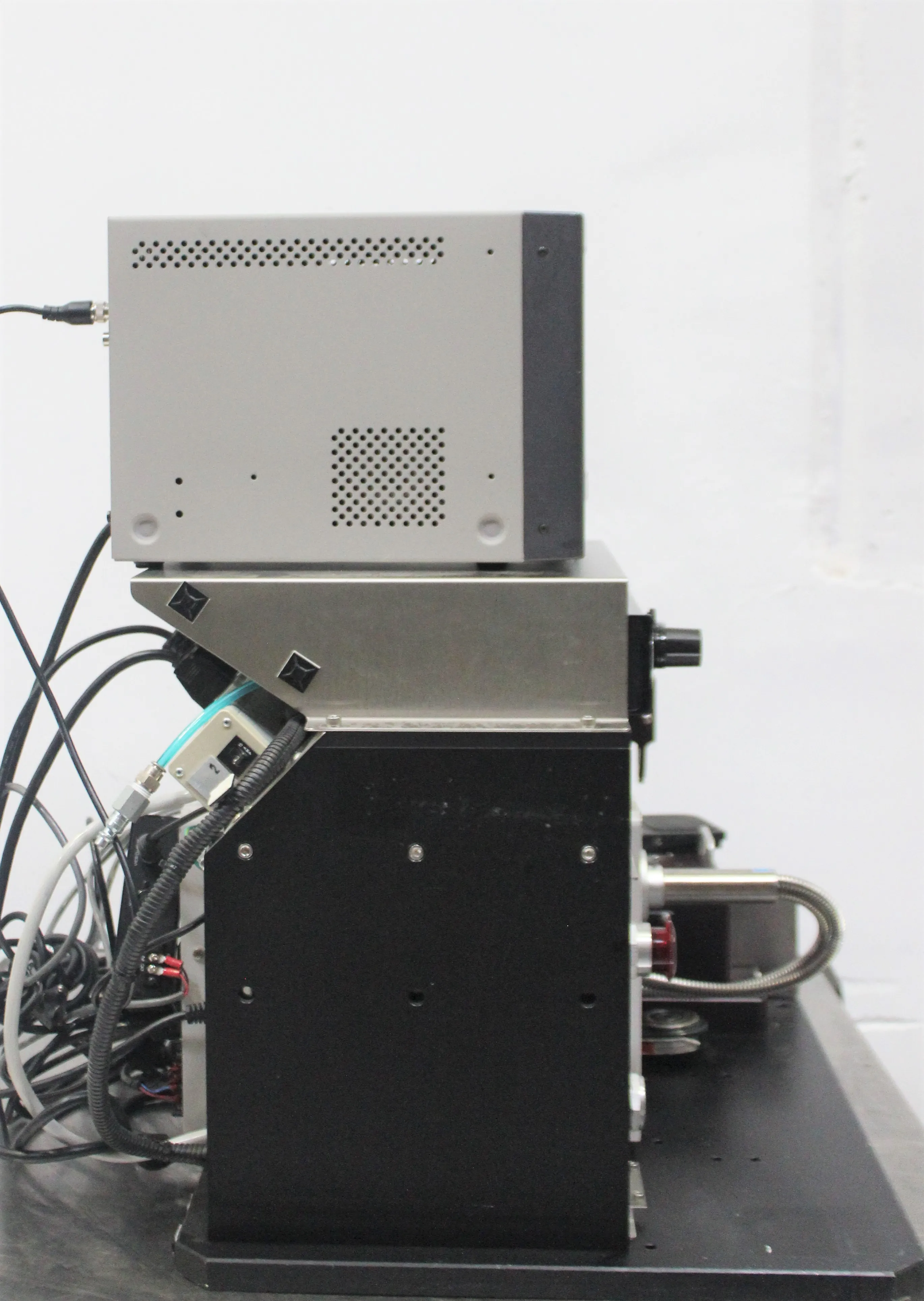 Used Custom Built UV Curing Light System With JVC TM-A9U Color Video Monitor and EFD 1500XL Fluid Dispenser