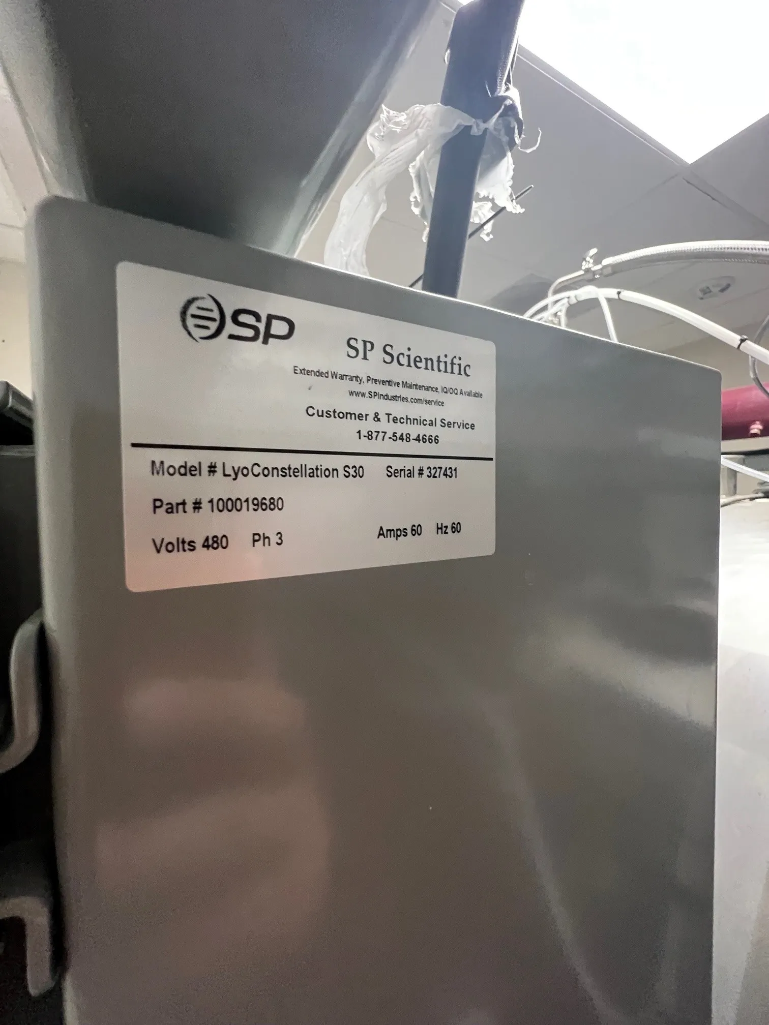SP Scientific LyoConstellation S30 Lyophilizer / Freeze Dryer