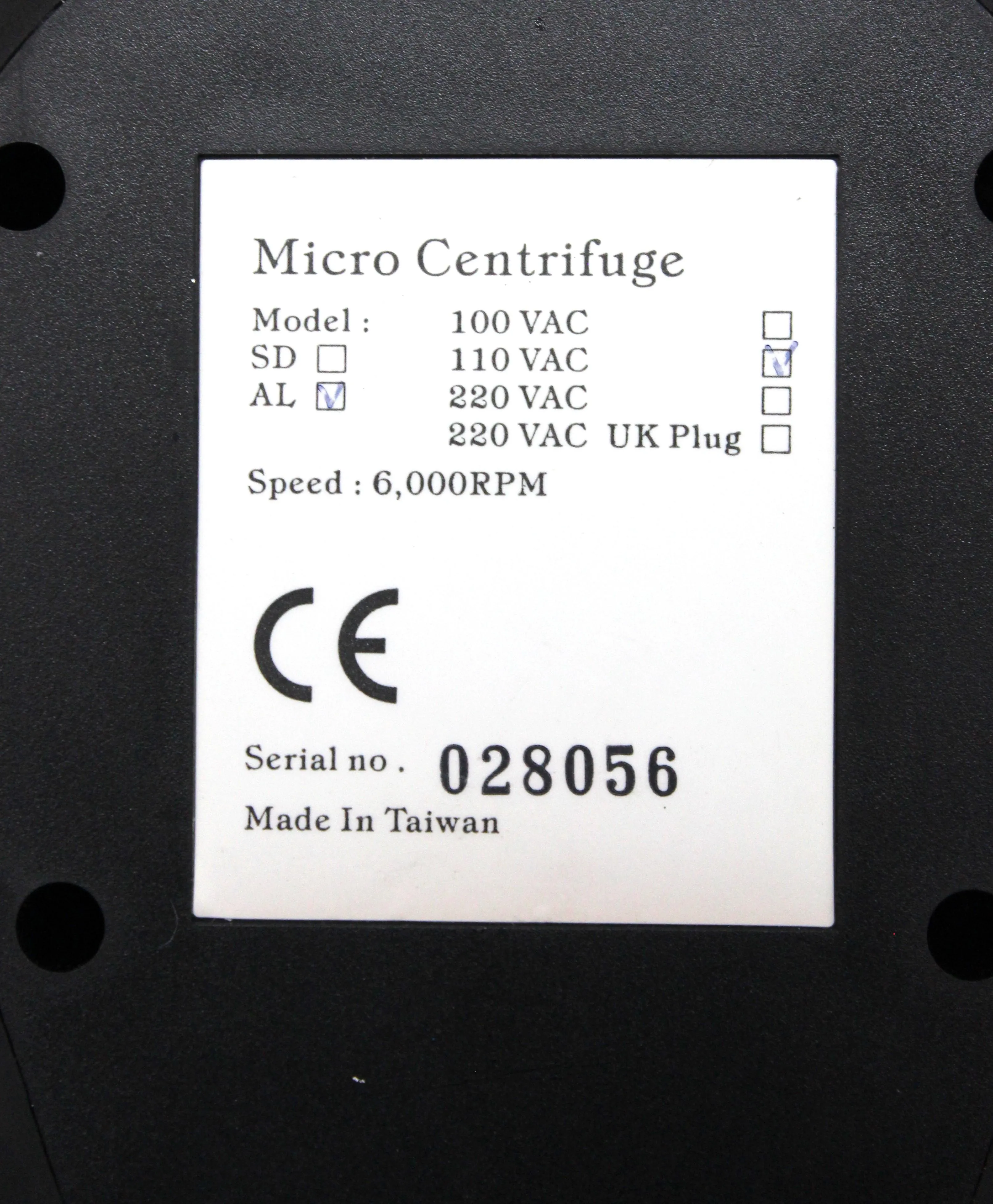USA Scientific Microcentrifuge AL
