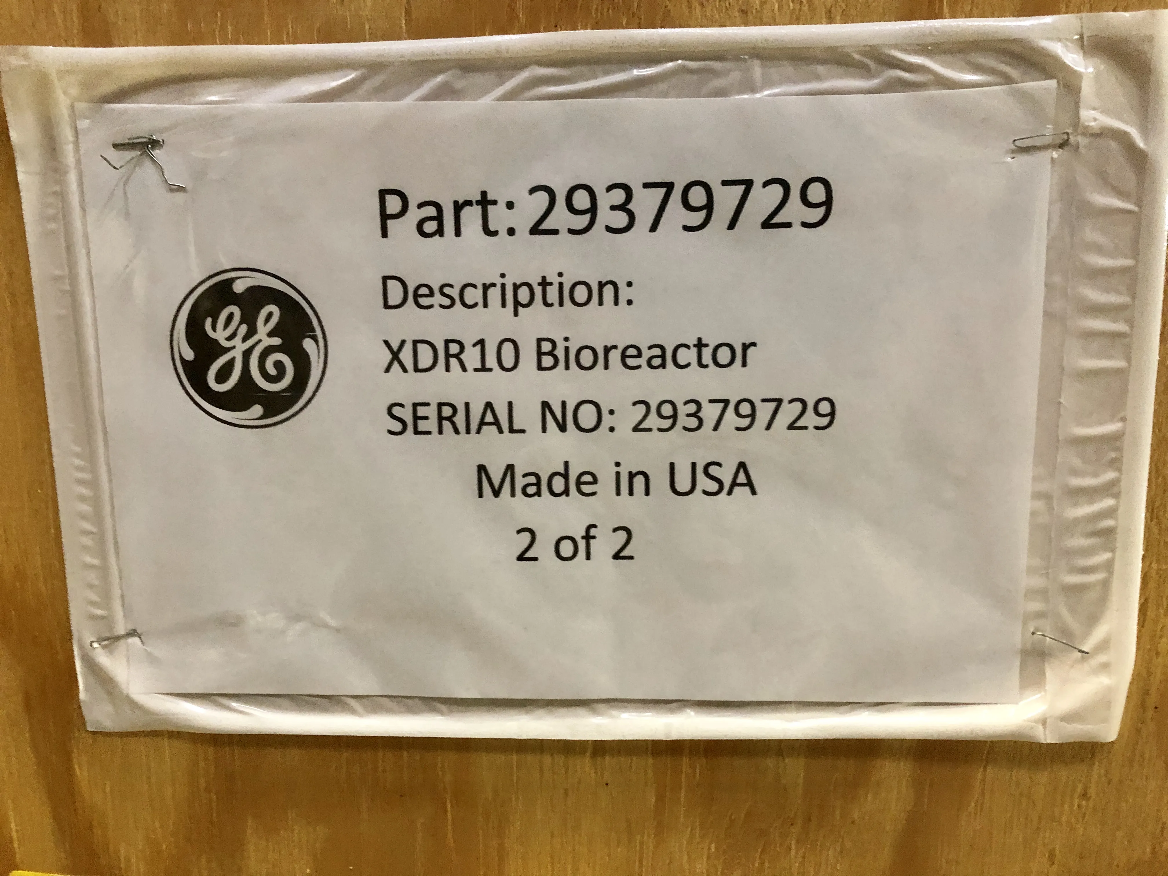 Empty Crate for XDR10 Bioreactor