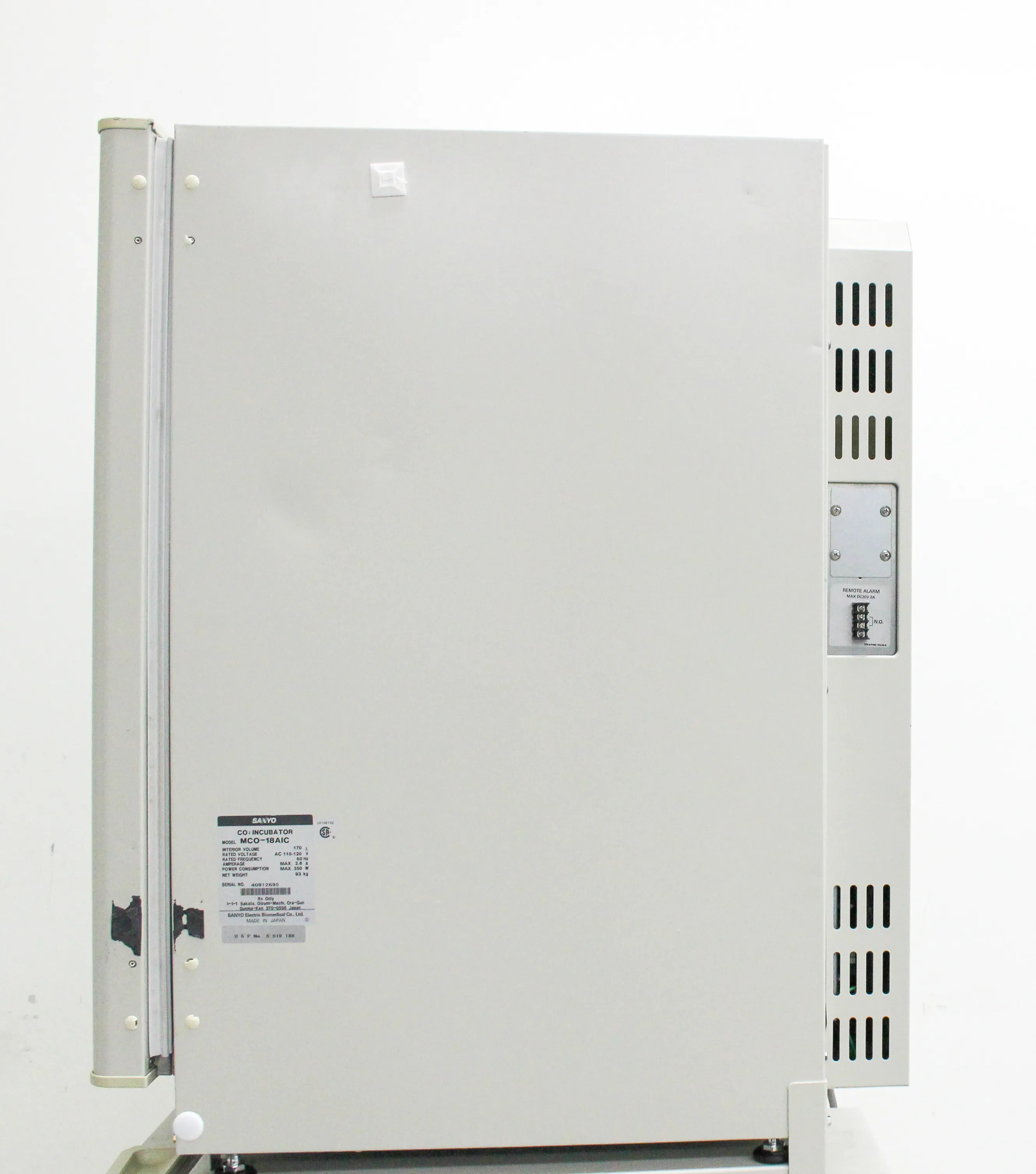 Sanyo MCO-18AIC CO2 Incubator 170L 5-50C Infrared Sensor Stainless Steel