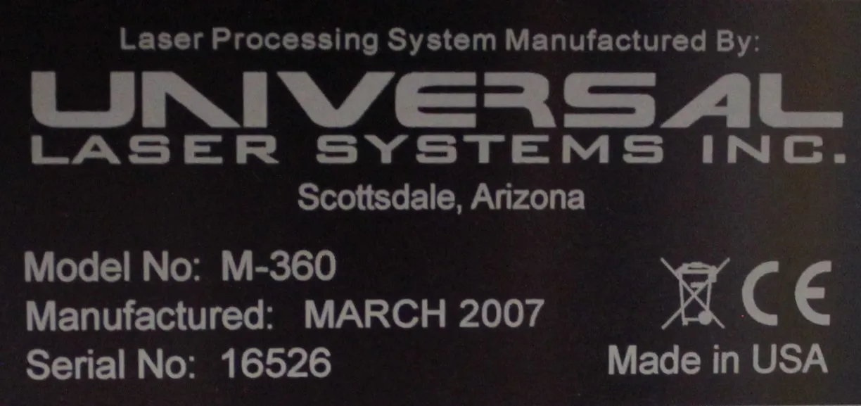 Universal Laser Systems V-Class Laser Engraver