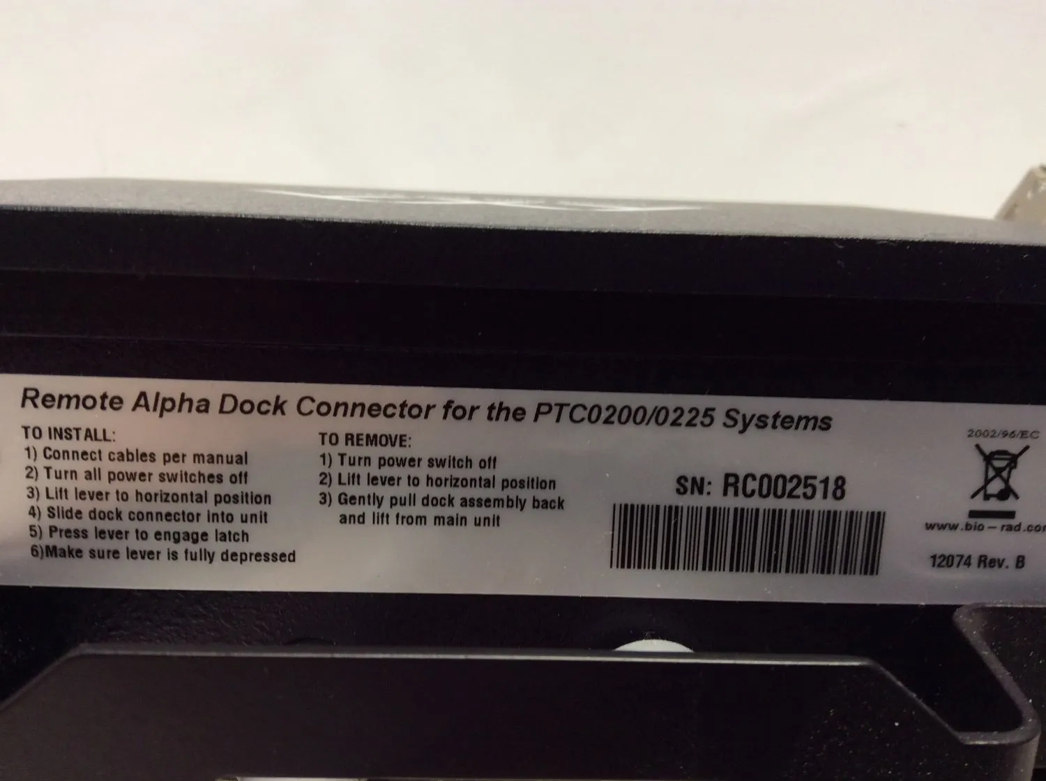 BIO-RAD PTC-200 DNA Engine Peltier Thermal Cycler