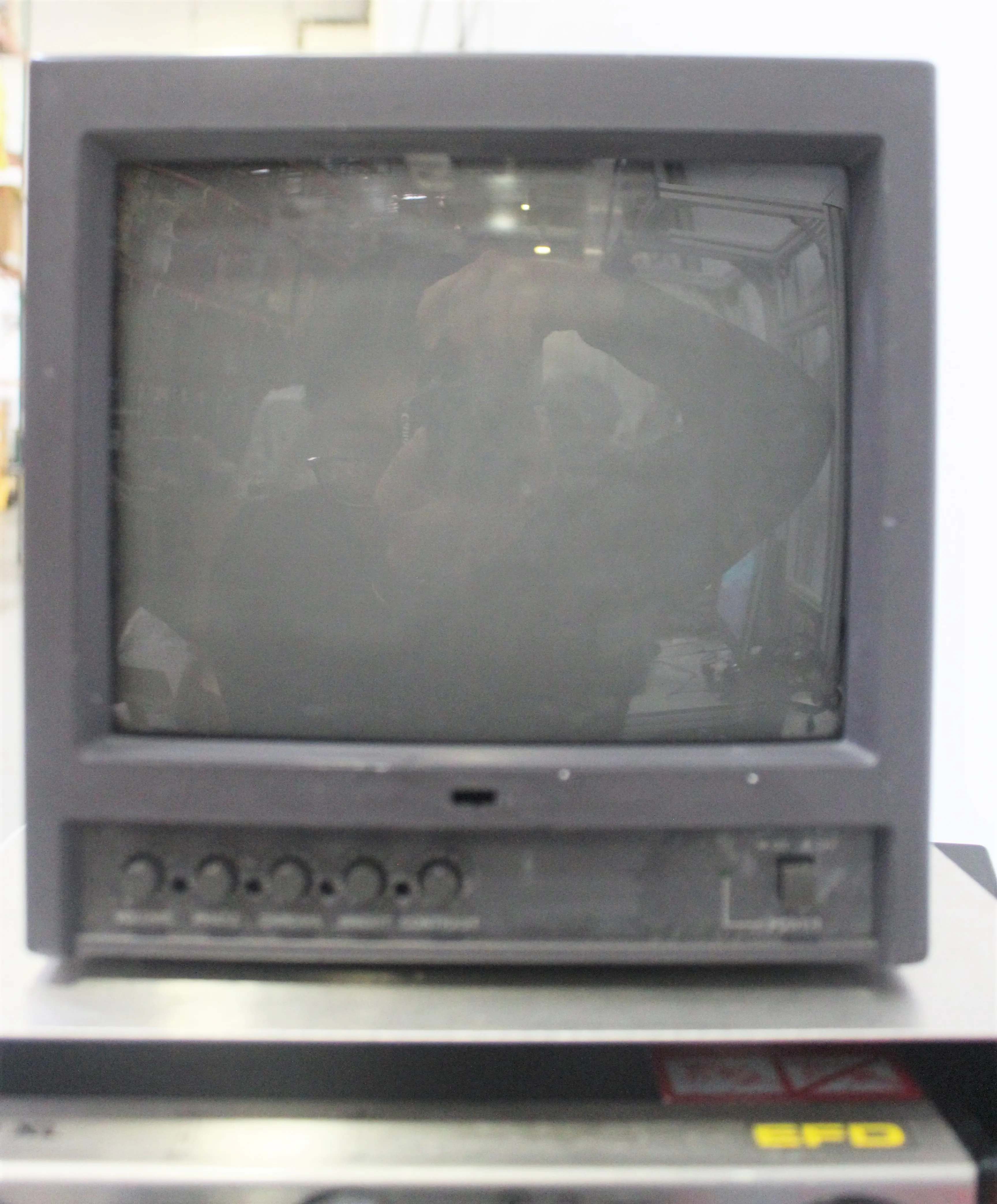 Used Custom Built UV Curing Light System With JVC TM-A9U Color Video Monitor and EFD 1500XL Fluid Dispenser