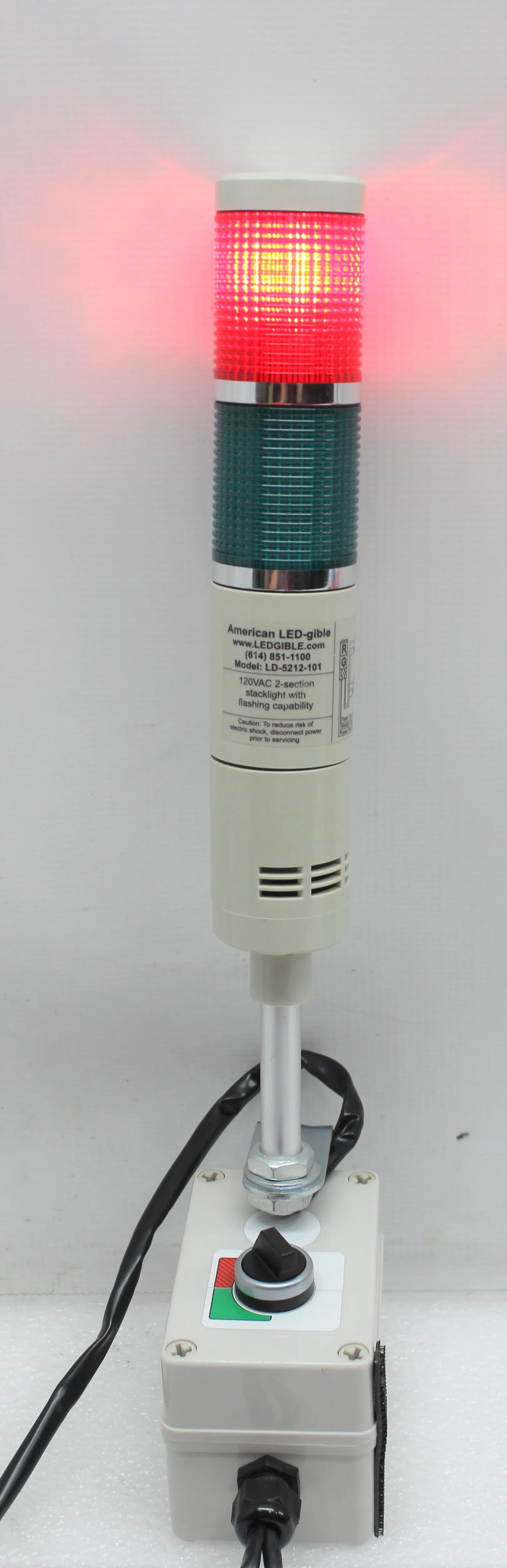 American Ledgible LD-5212-101 Lab Bench Tower Light Beacon
