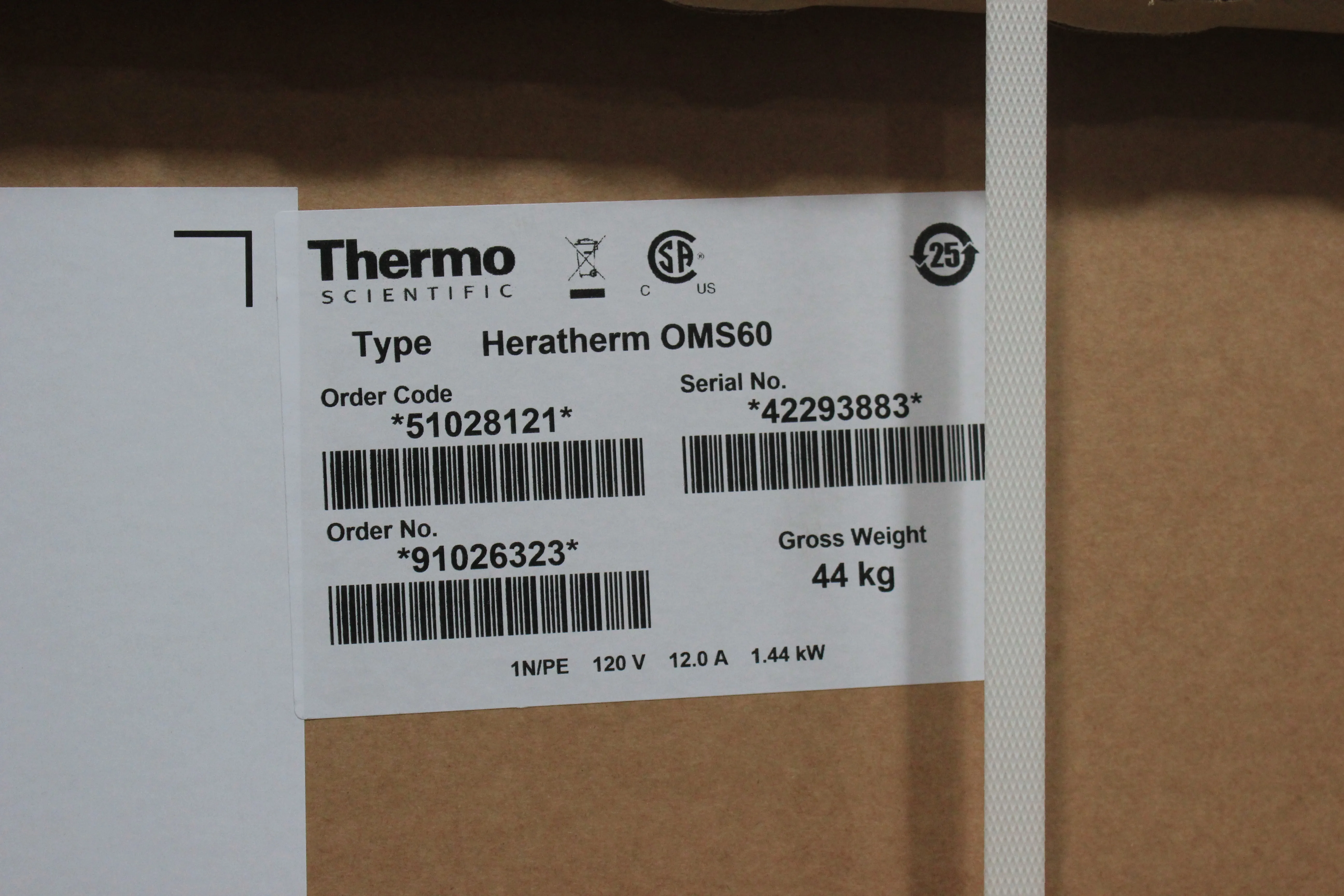 Thermo Fisher OMS60 Laboratory Oven - 2.3 Cubic Feet / 66 Liters