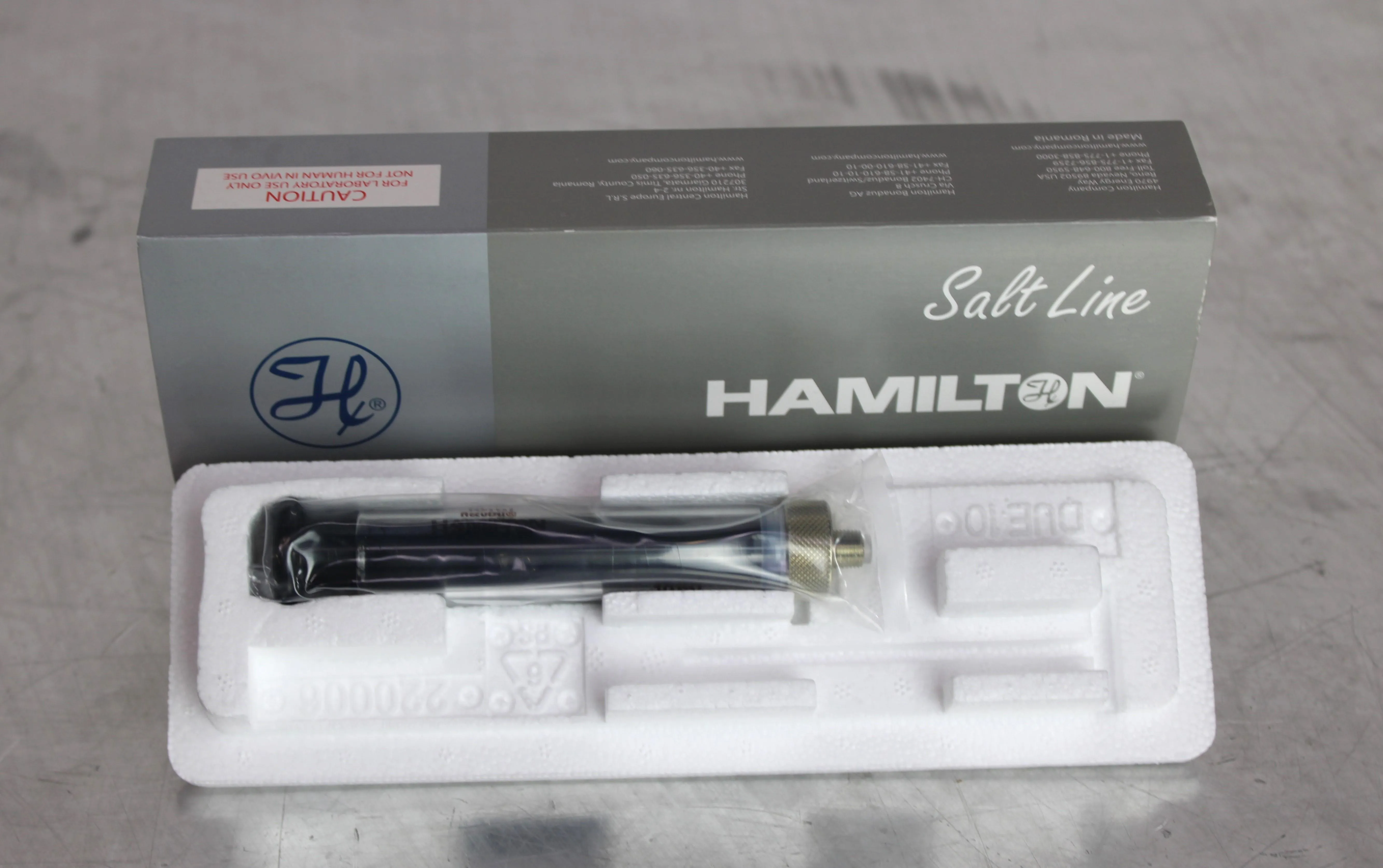 Hamilton 10 mL Model 1010 AD SAL M8 Threads Syringe