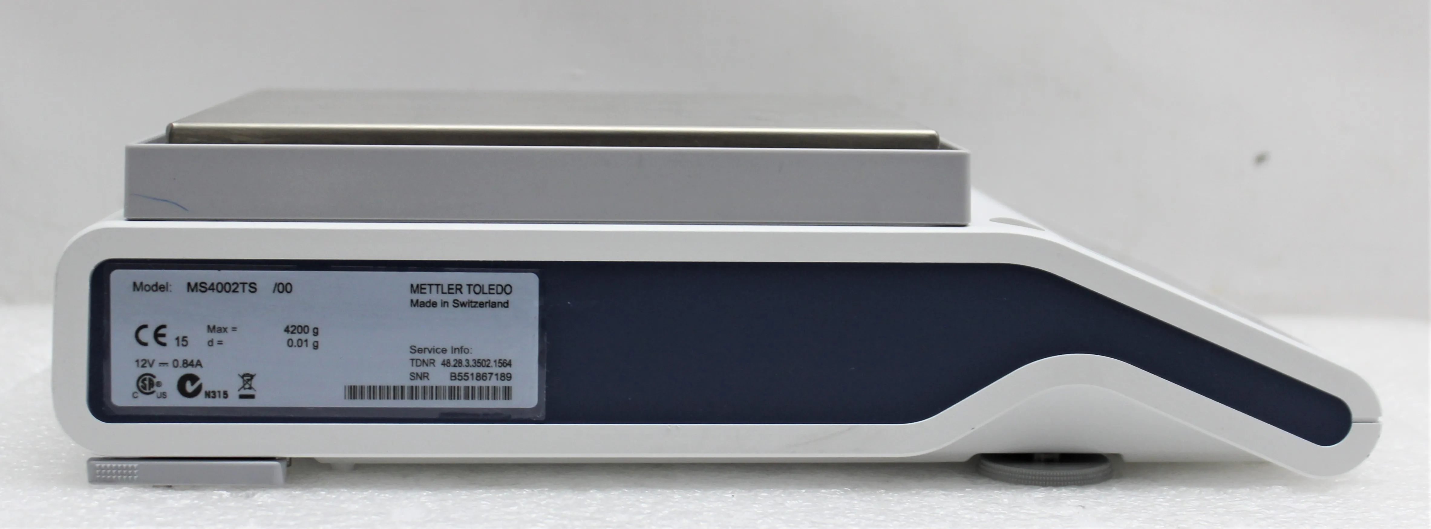 Mettler-Toledo MS4002TS/00 High Capacity Analytical Balance