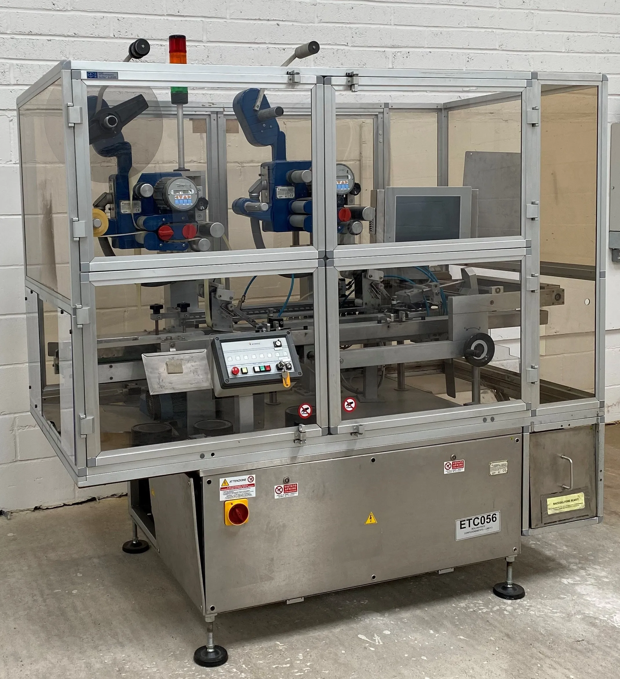 Etipack Labeller S 2/2 VF Used Pharmaceutical Labelling Unit