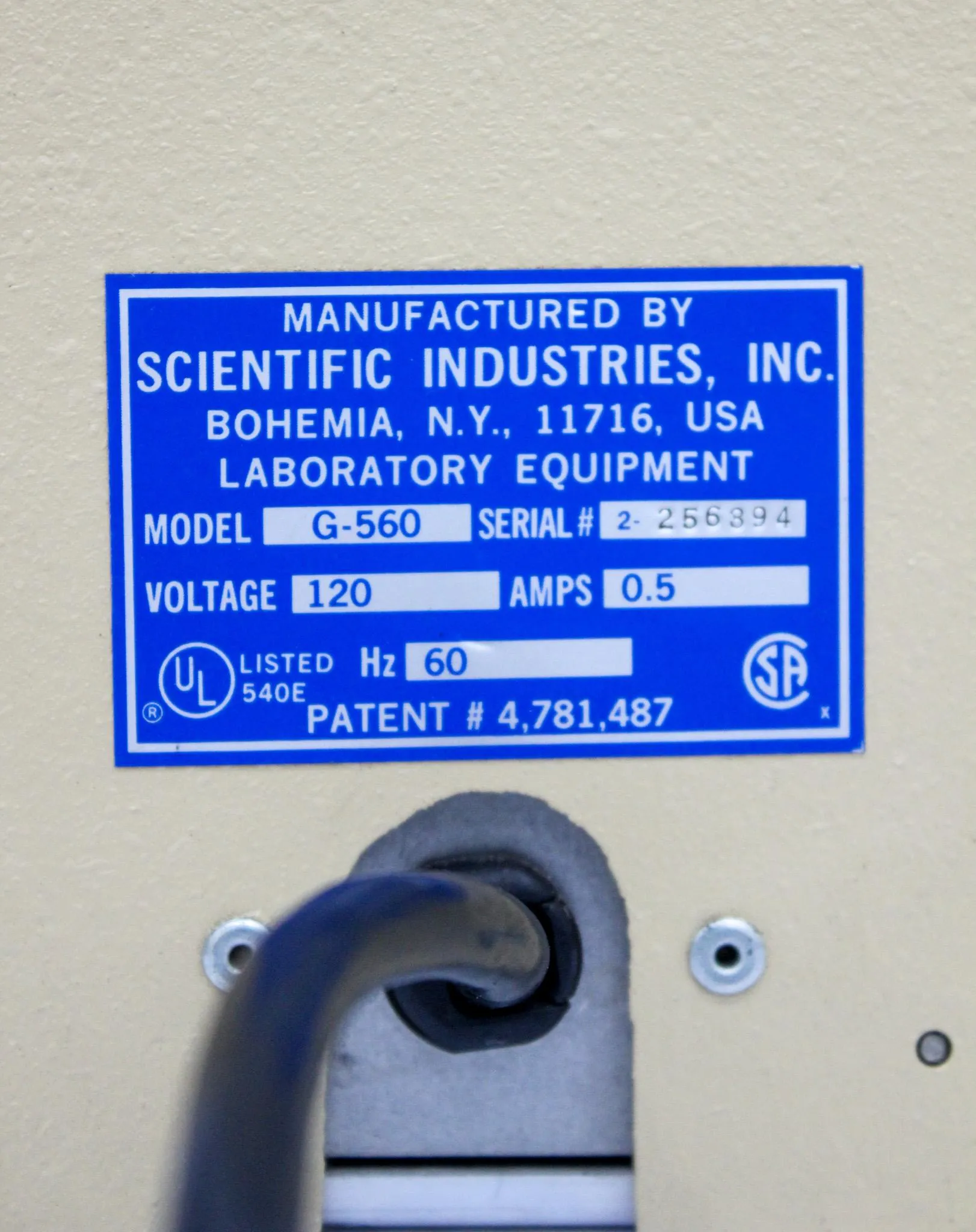 Scientific Instruments G-560 Vortexer Mix, Variable Speed 600-3200 RPM