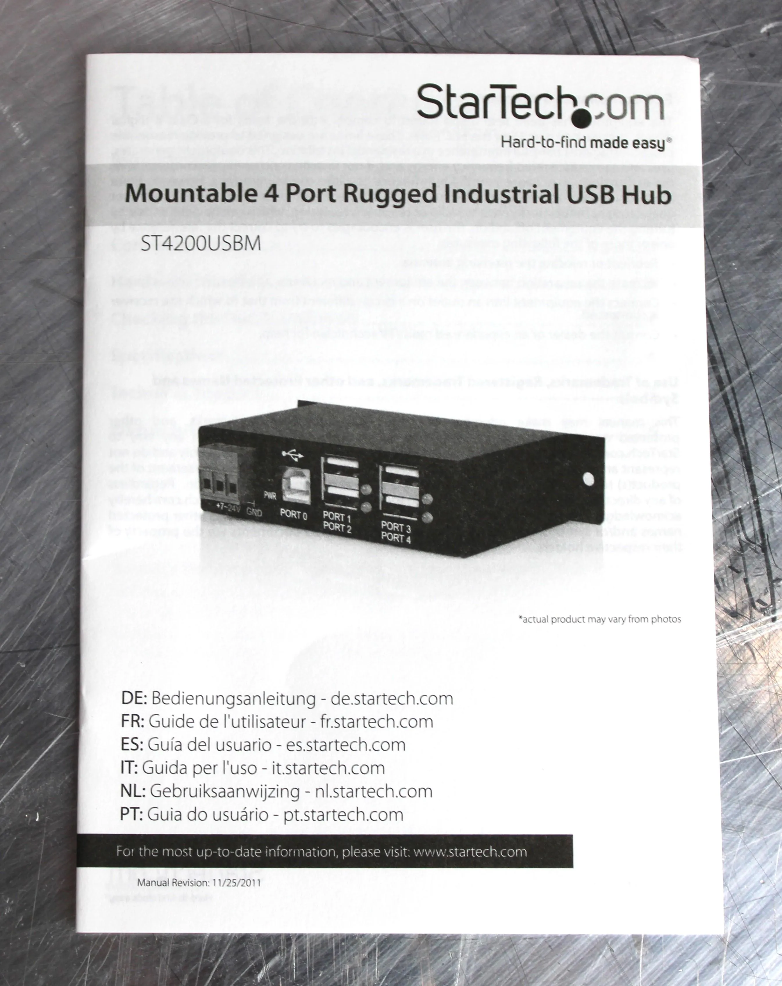 StarTech Thermo 4 Port, 00825-01-00110 USB Hub ST4200USBM REF: CSP10123