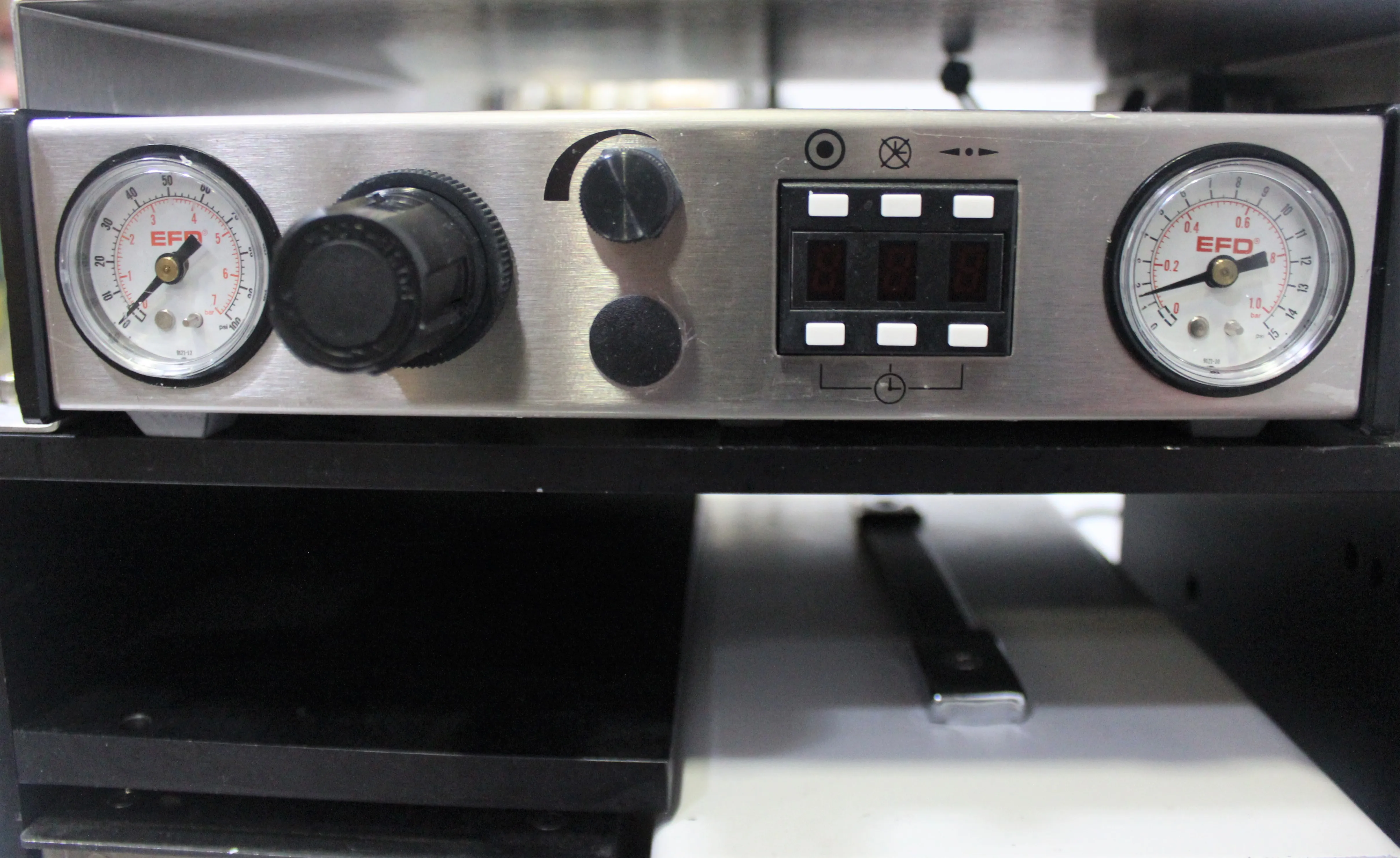 Used Custom Built UV Curing Light System With JVC TM-A9U Color Video Monitor and EFD 1500XL Fluid Dispenser
