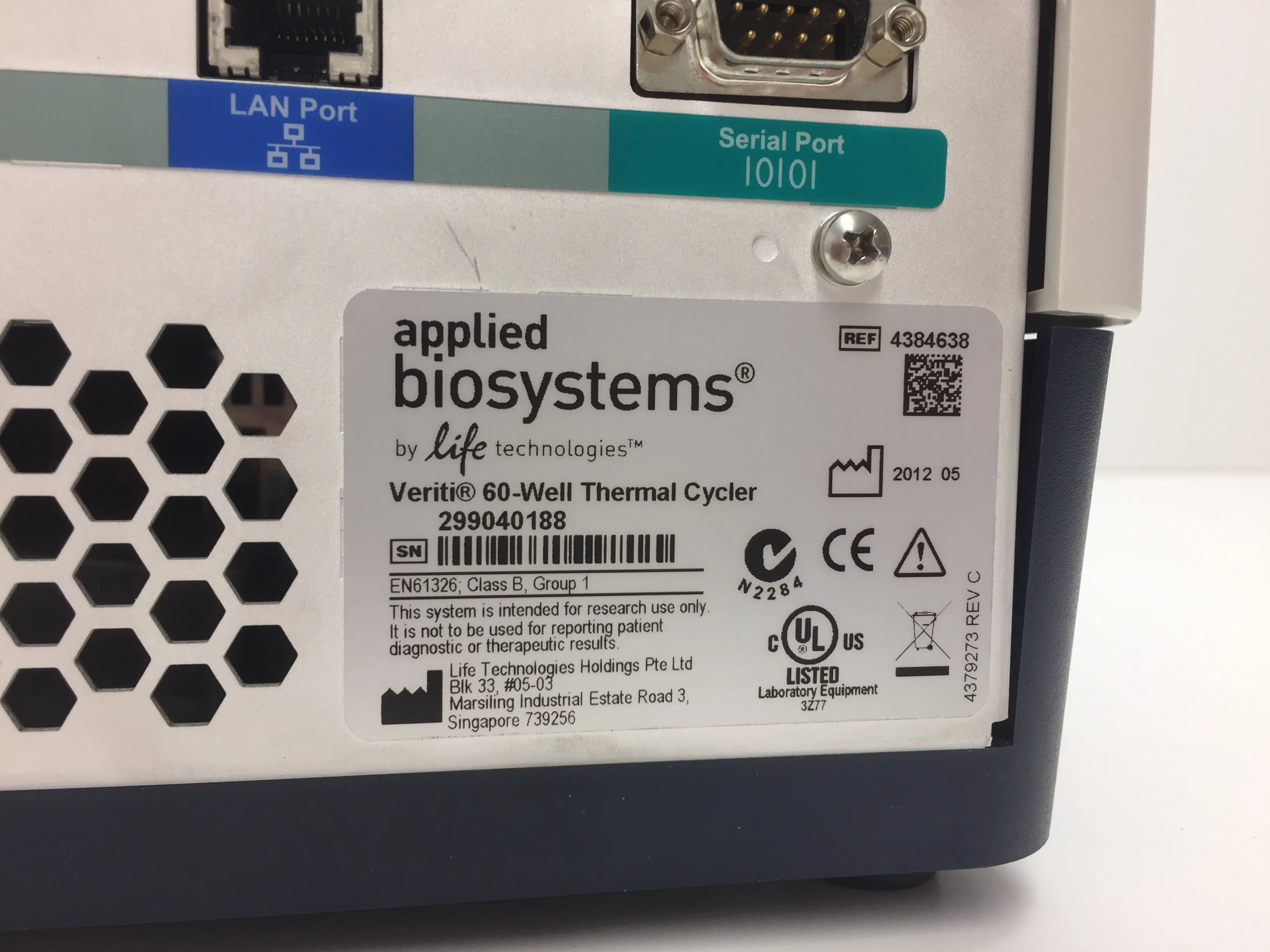 Applied Biosystems Veriti 60 Well Thermal Cycler