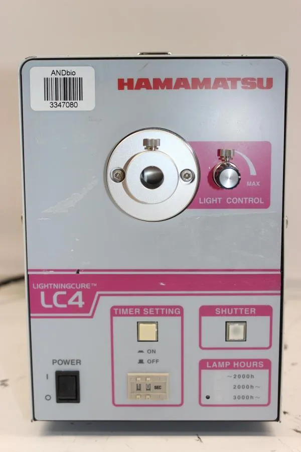 Hamamastu Lightningcure UV Spot Lightsource LC4