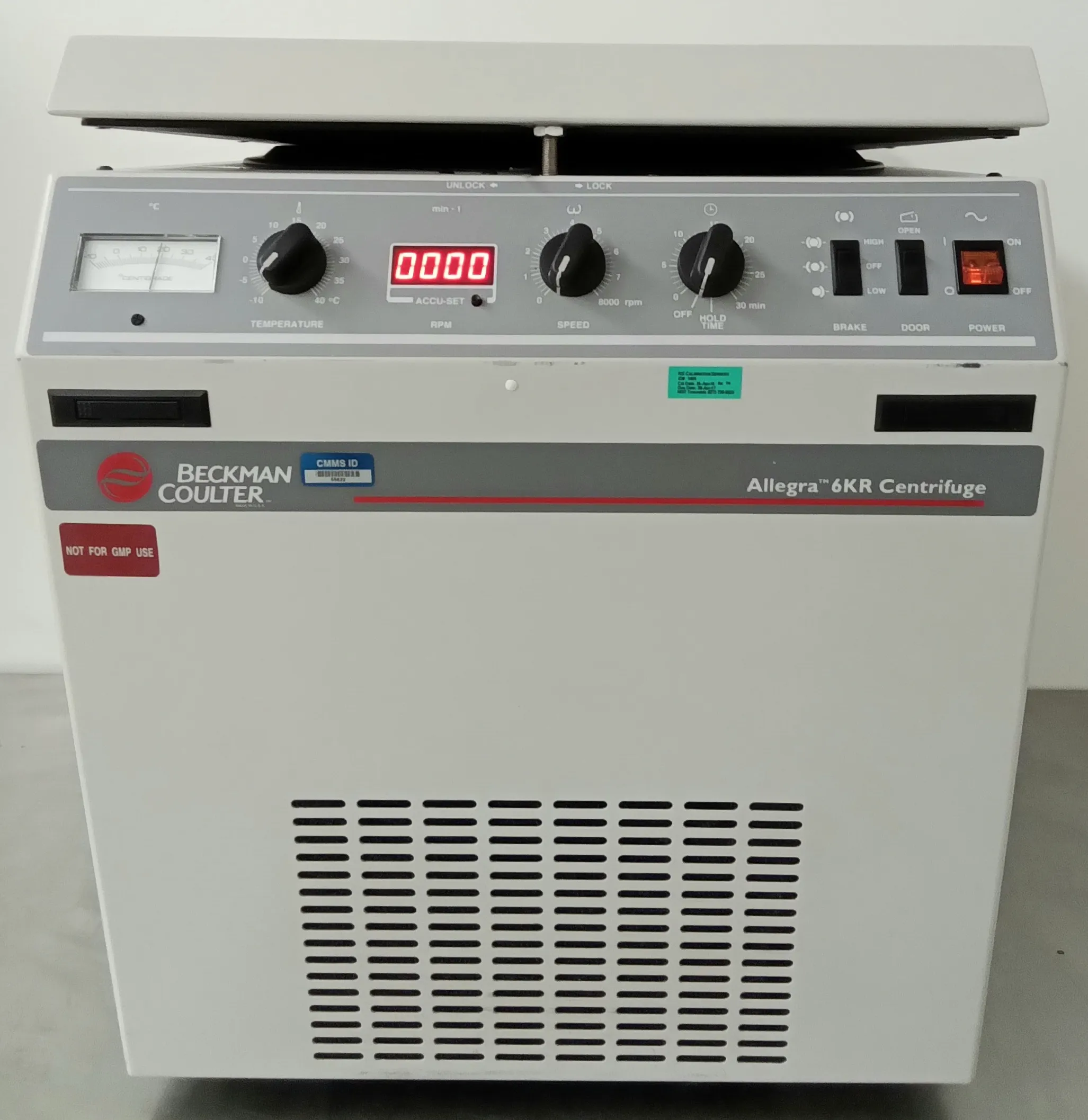 Beckman Coulter Allegra 6KR Refrigerated Centrifuge