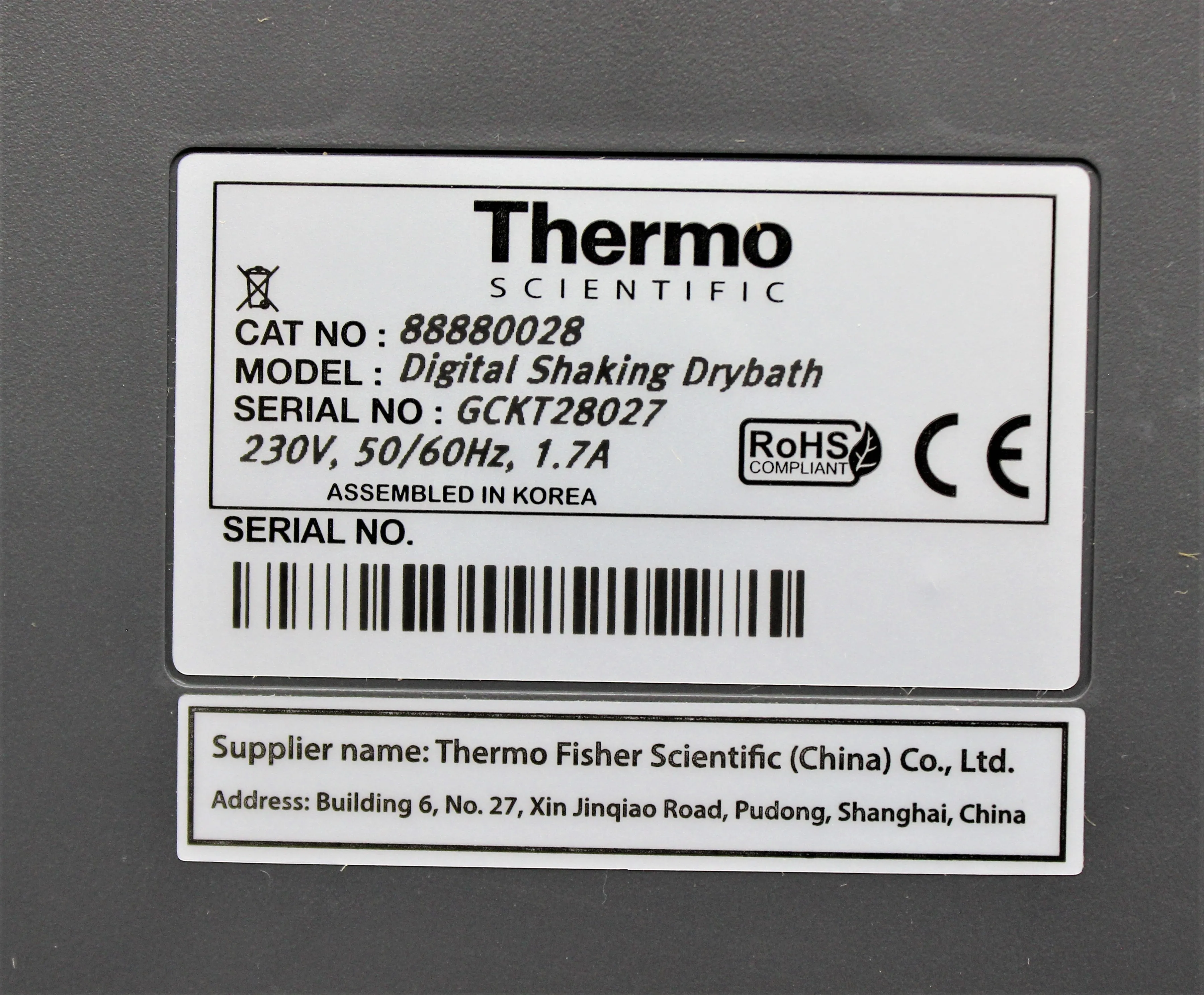 Thermo Scientific Digital Heating Shaking Drybath GCKT28027